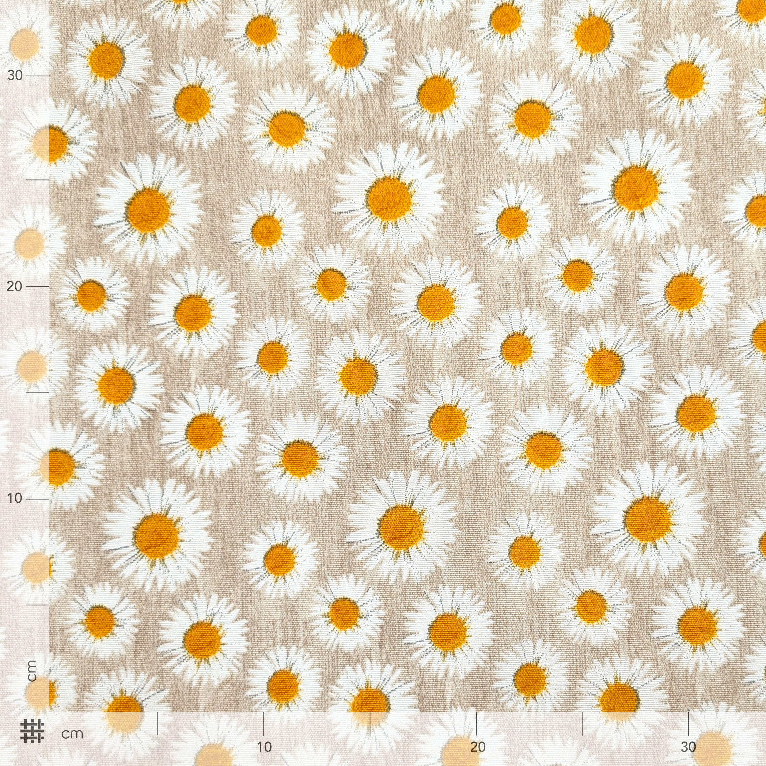 Fabric for Resin Tablecloth Daisies Image
