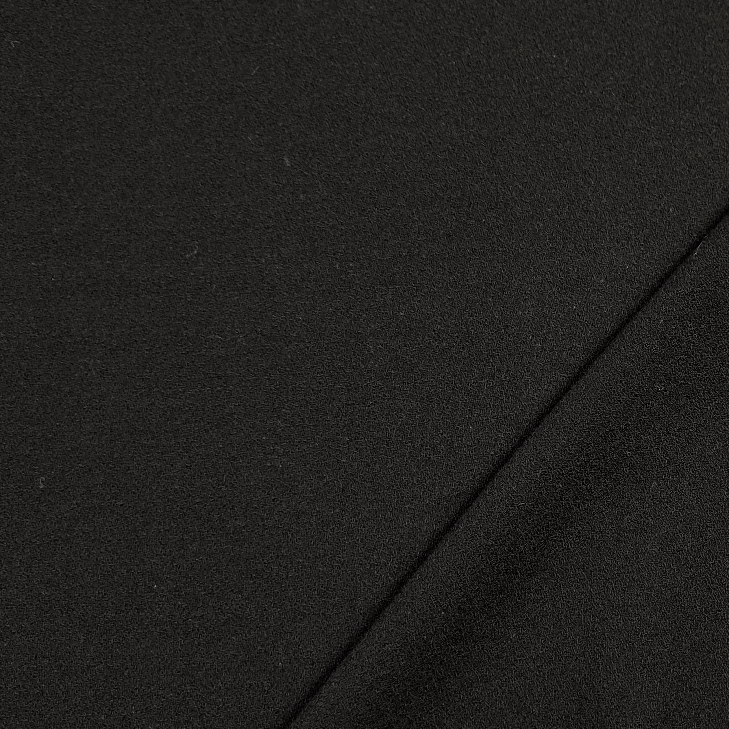 Handkrepp aus reiner Wolle Schwarz