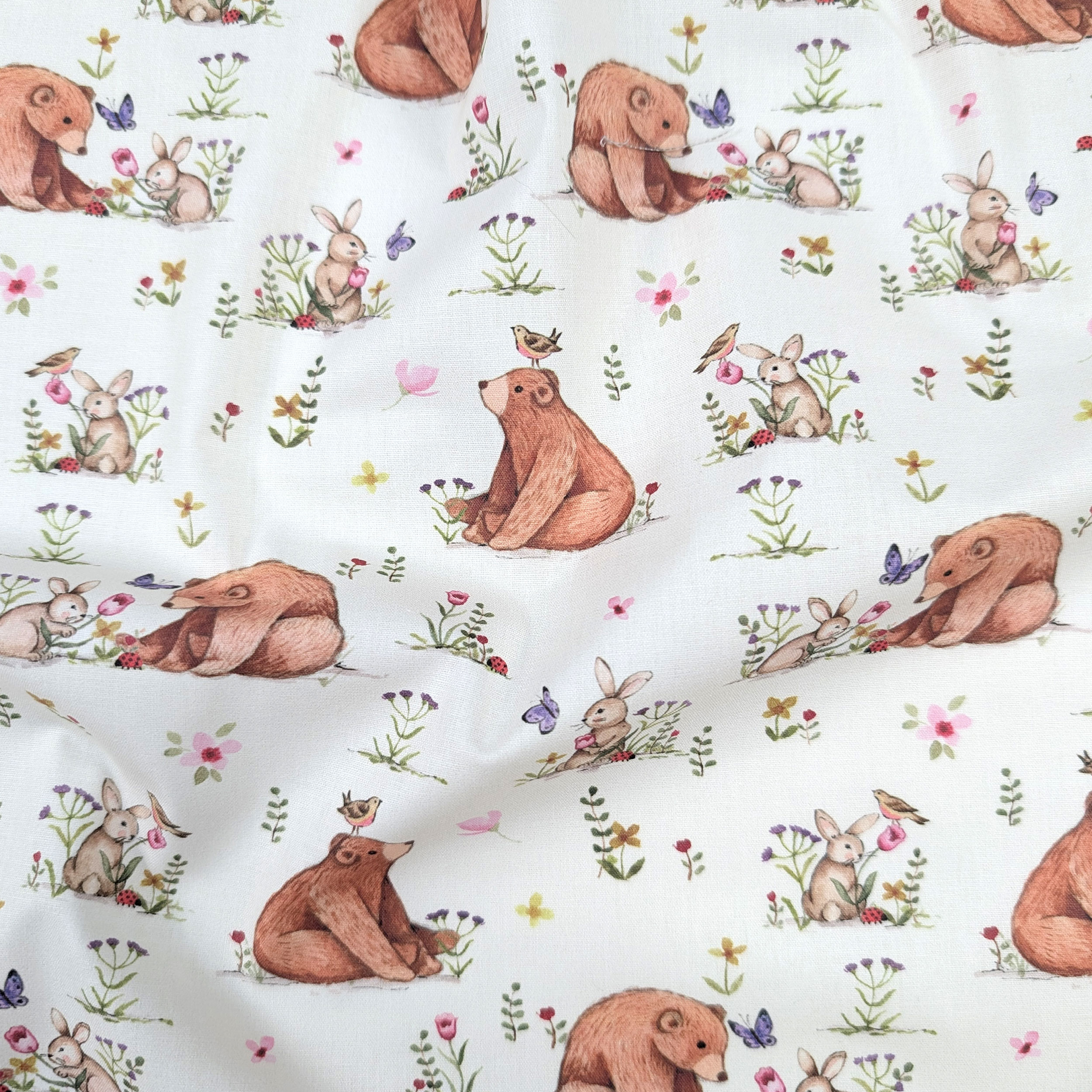 Cotton Fantasy Bears and Rabbits Image