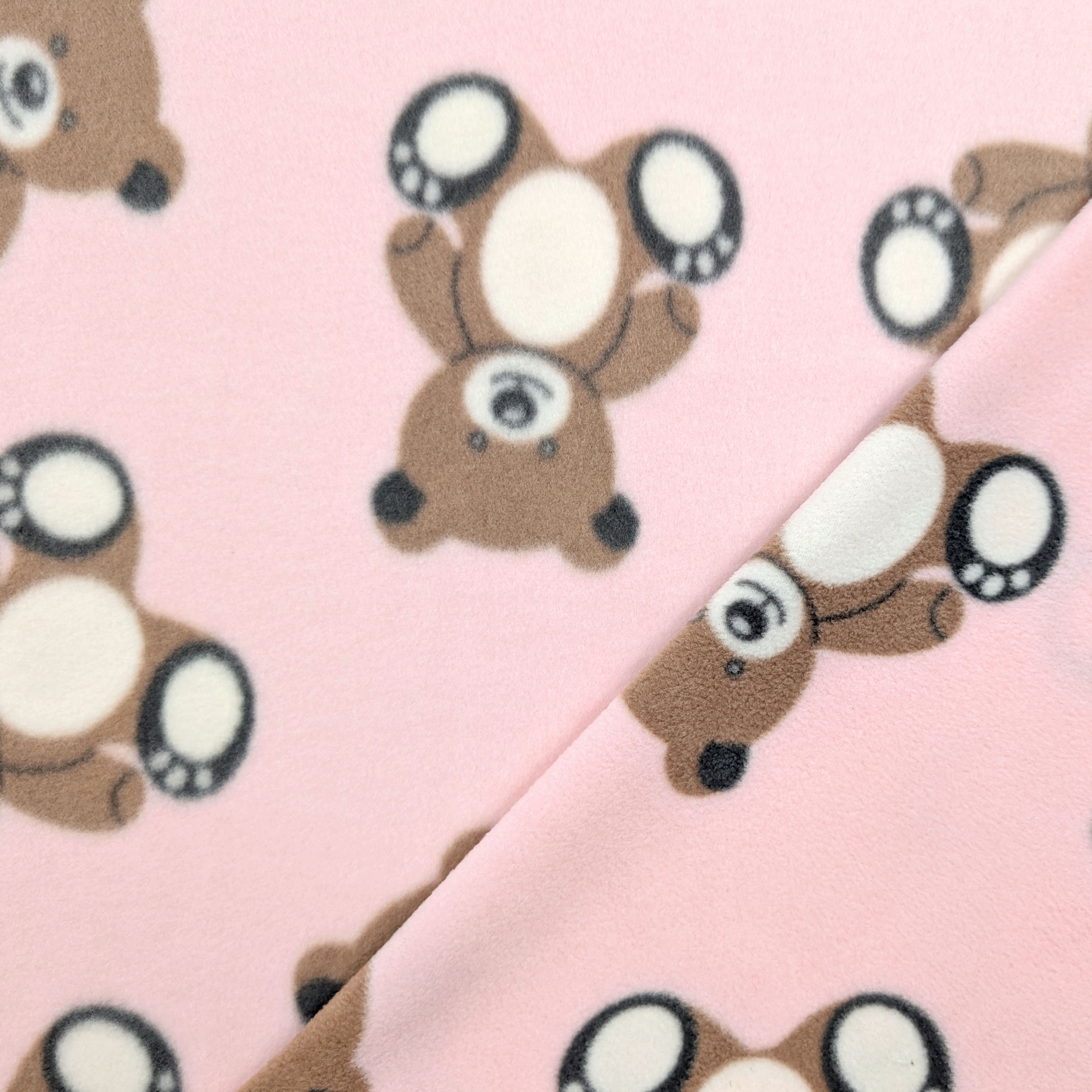Fleece Bears Pink Background Image