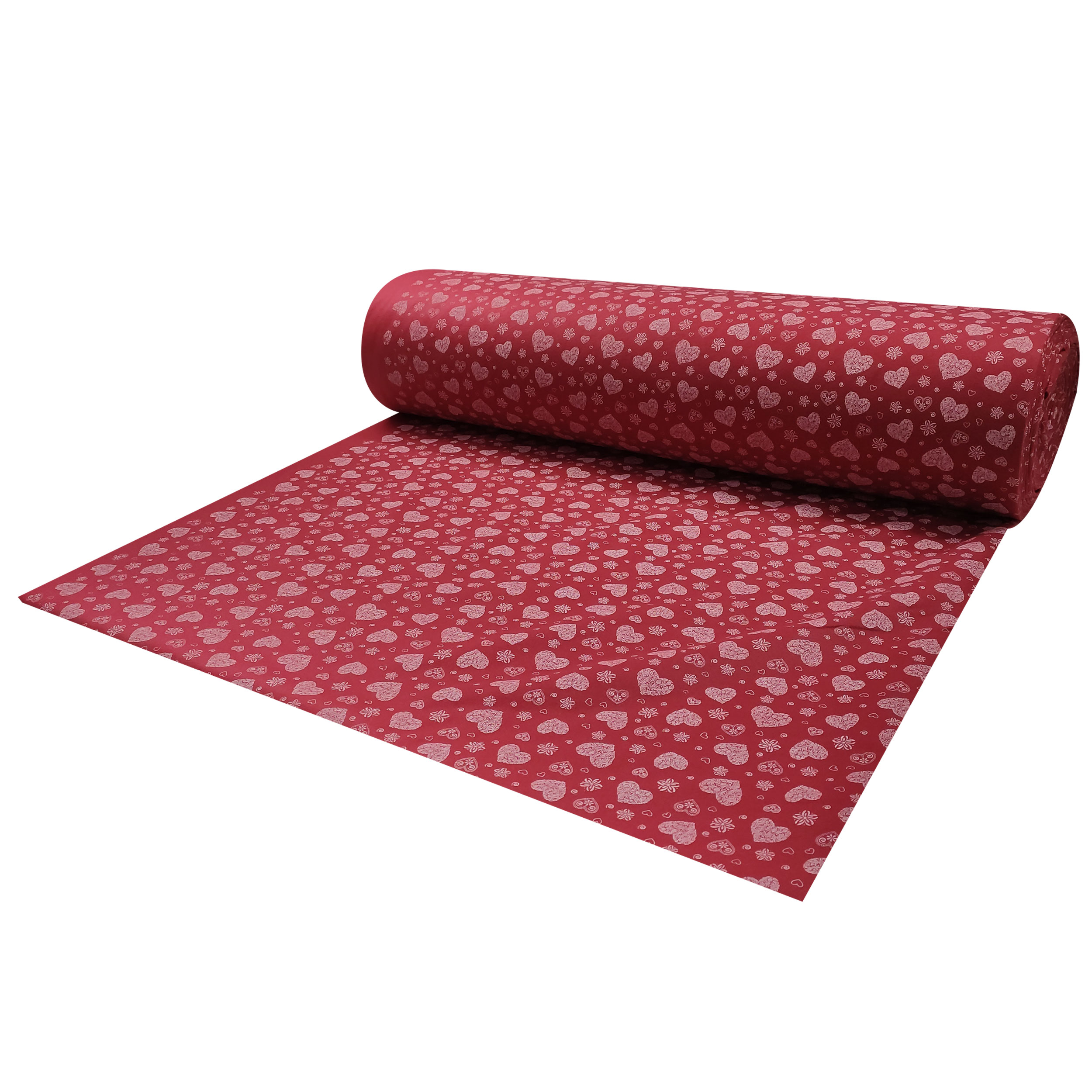 Pannolenci Background Bordeaux White Hearts