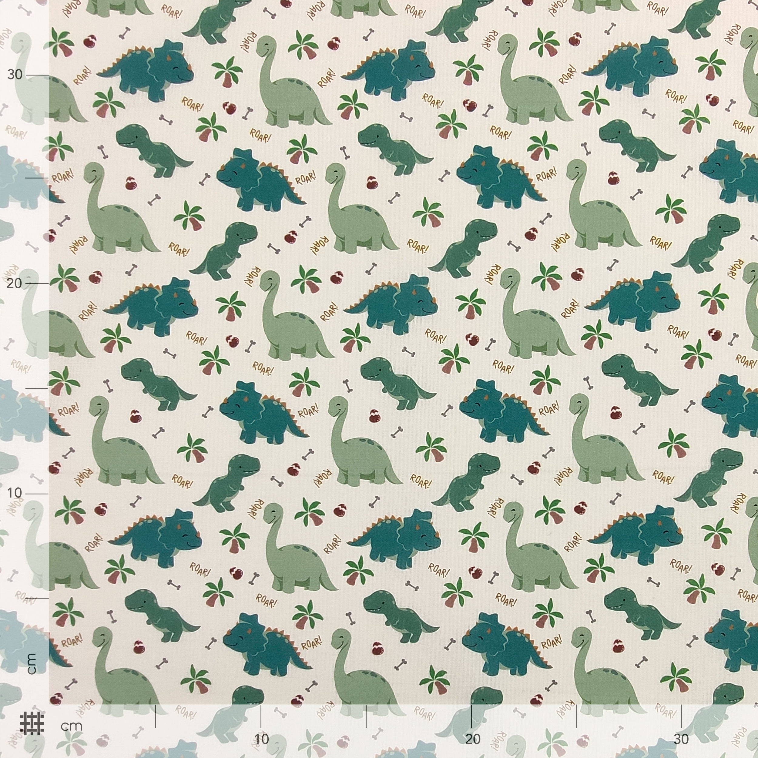 Tissu en coton Dinosaures Petit