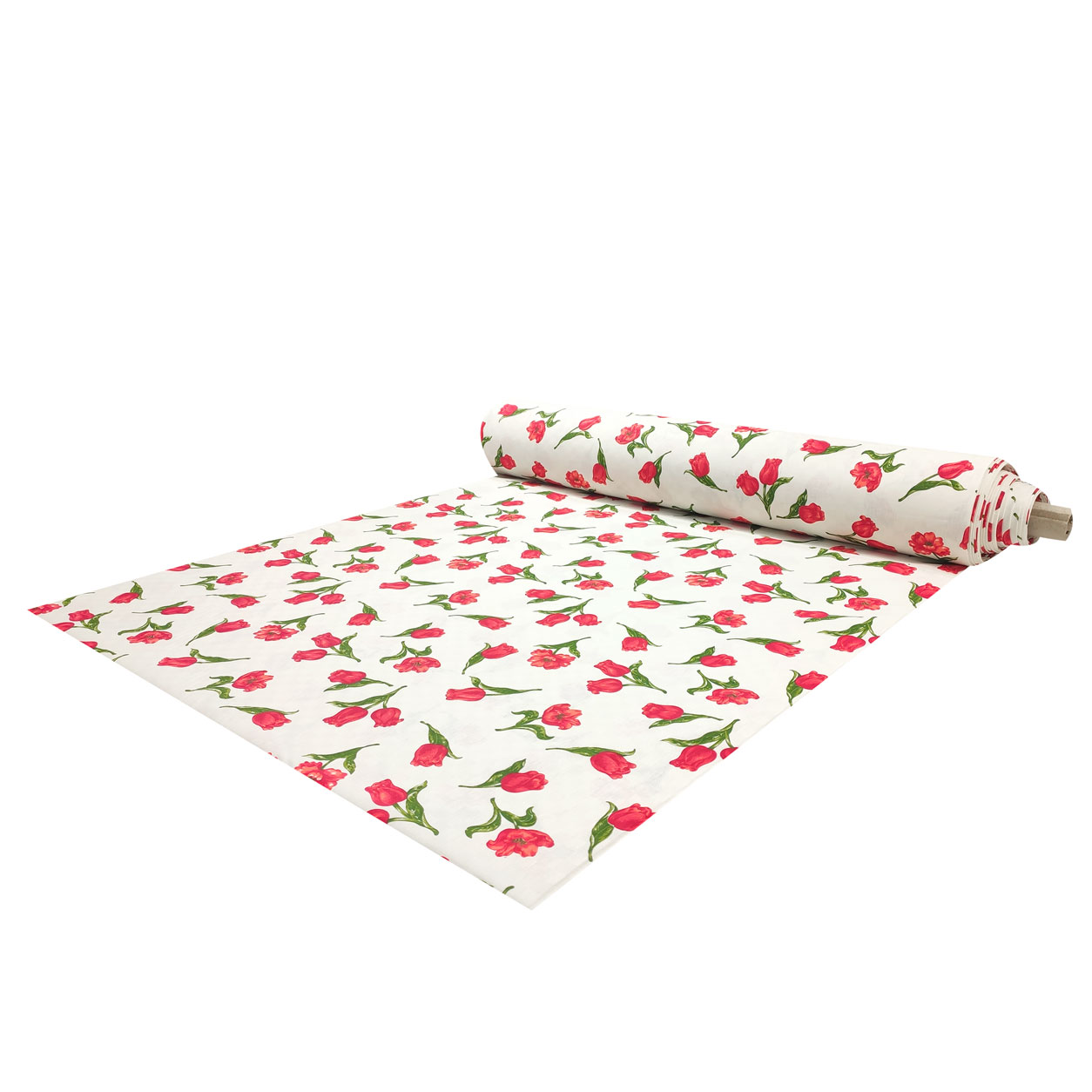 Tissu Damina pour nappe Tulipes rouges Image