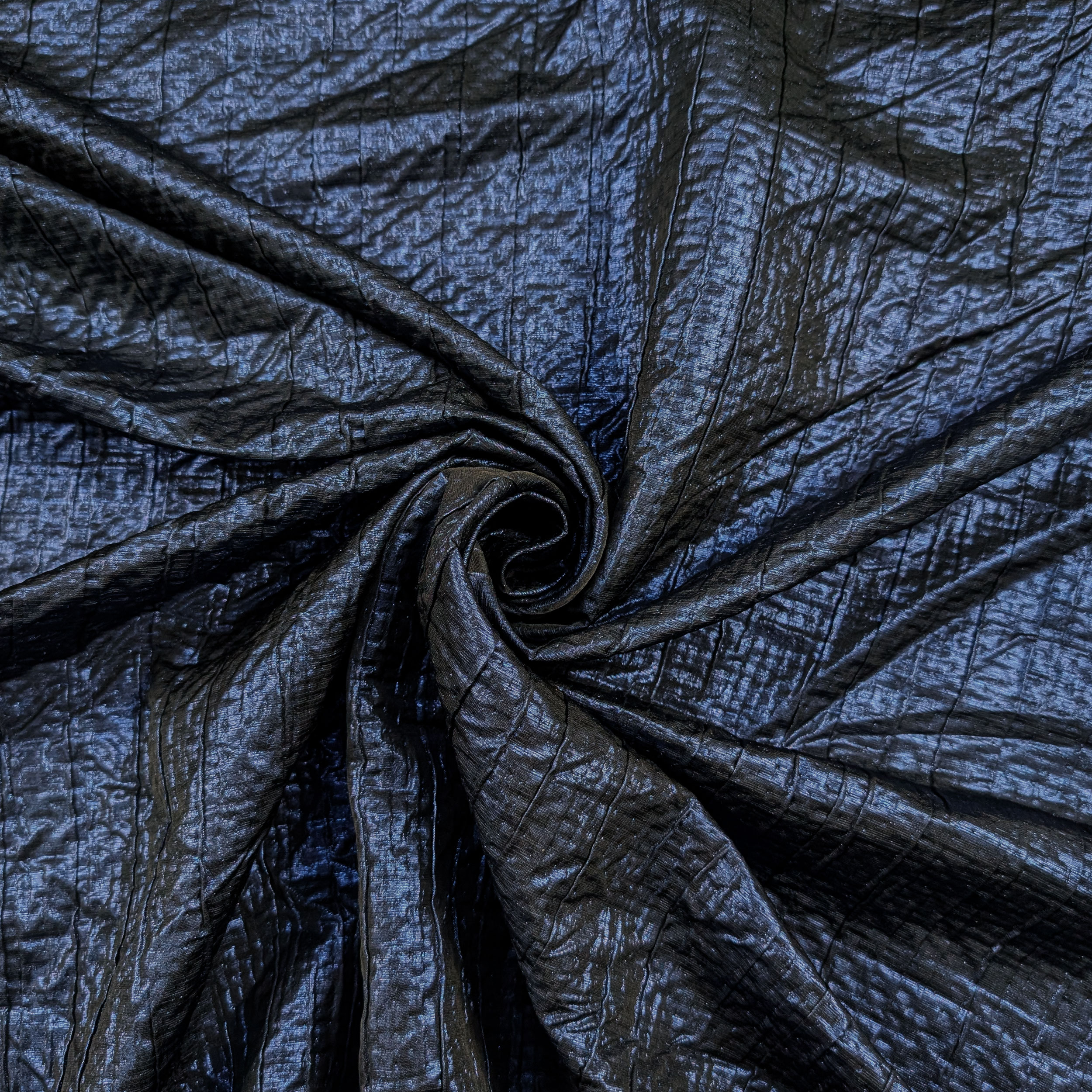 Embossed Laminated Fabric Blue Image