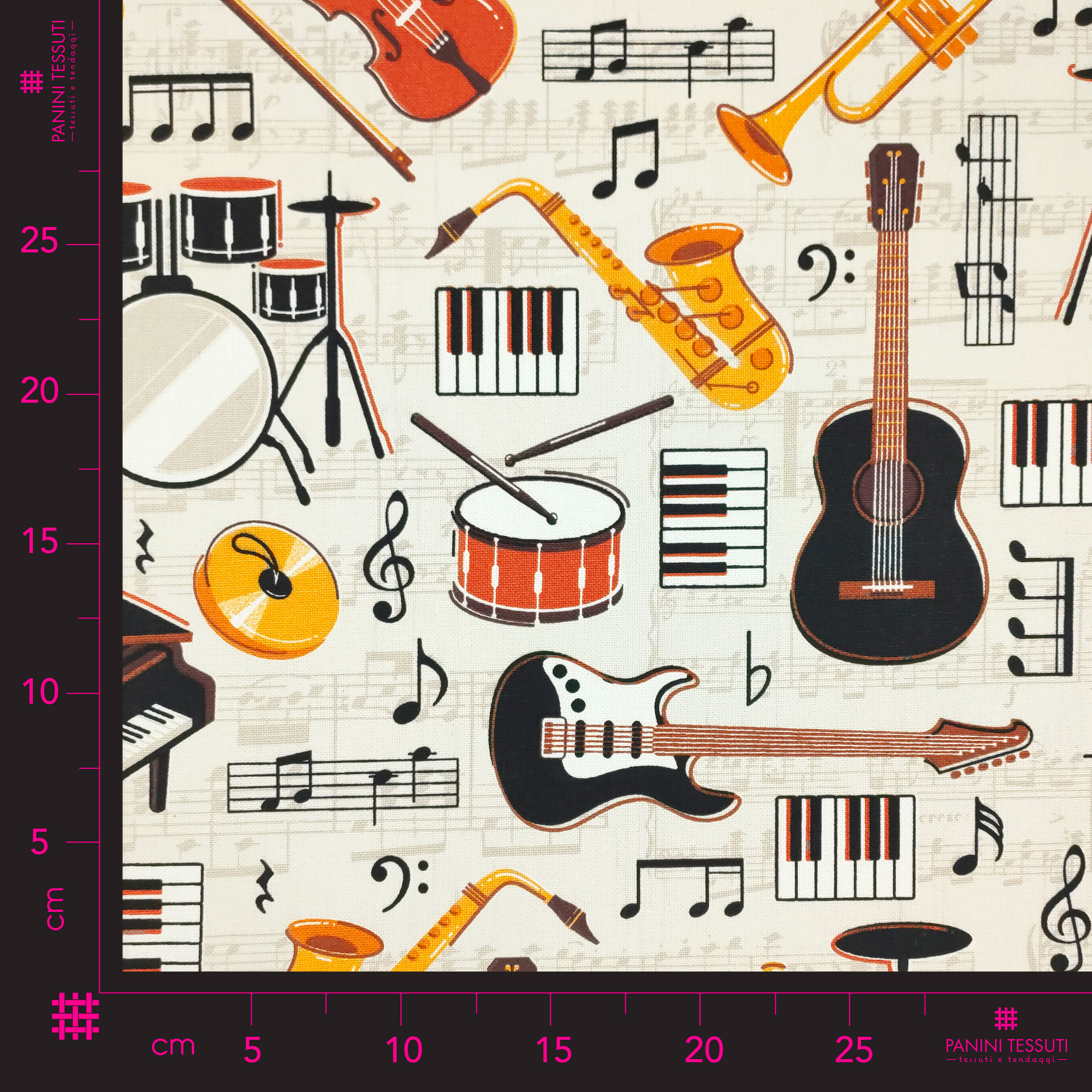 Instruments de musique en tissu de Panama Image