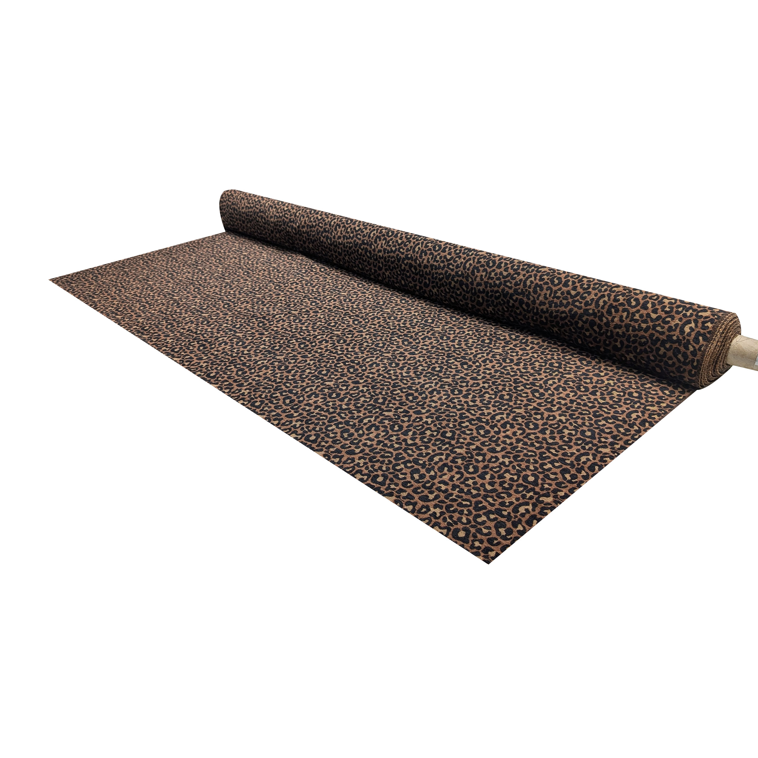 Speckled Brown Chenille Fabric Image