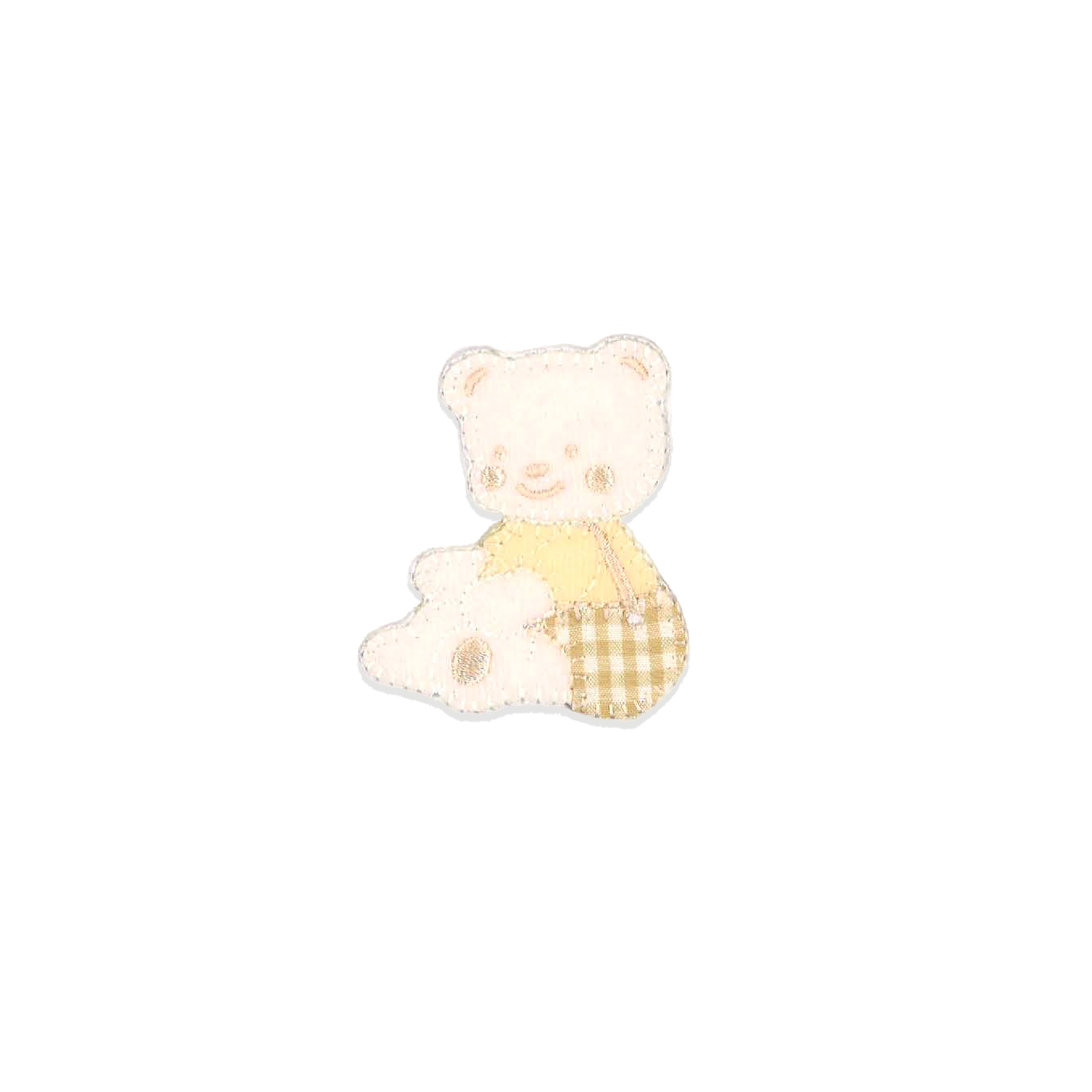 Small Dungaree Bear Applique Image