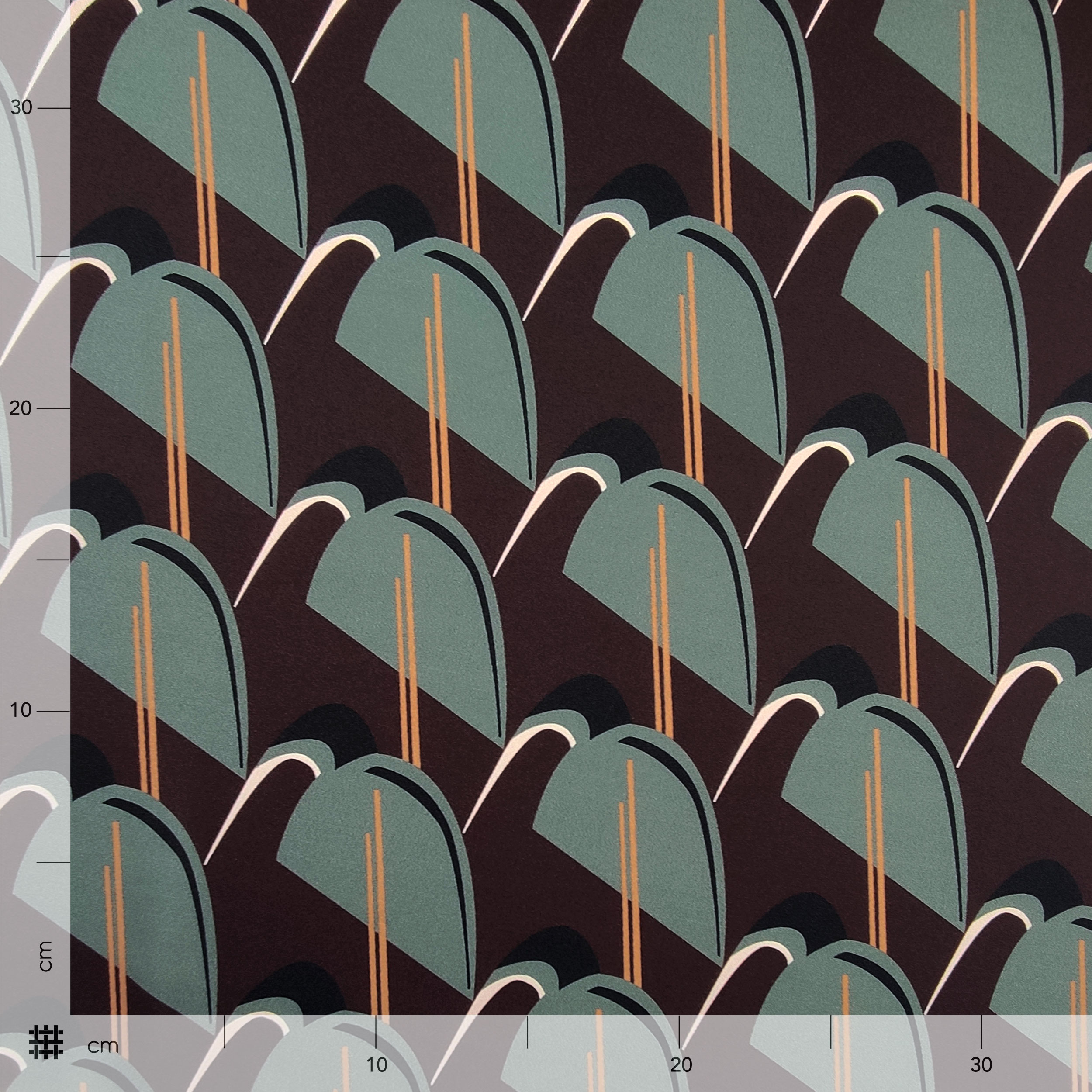 Satin Set High Fashion Grey Motifs Brown Background