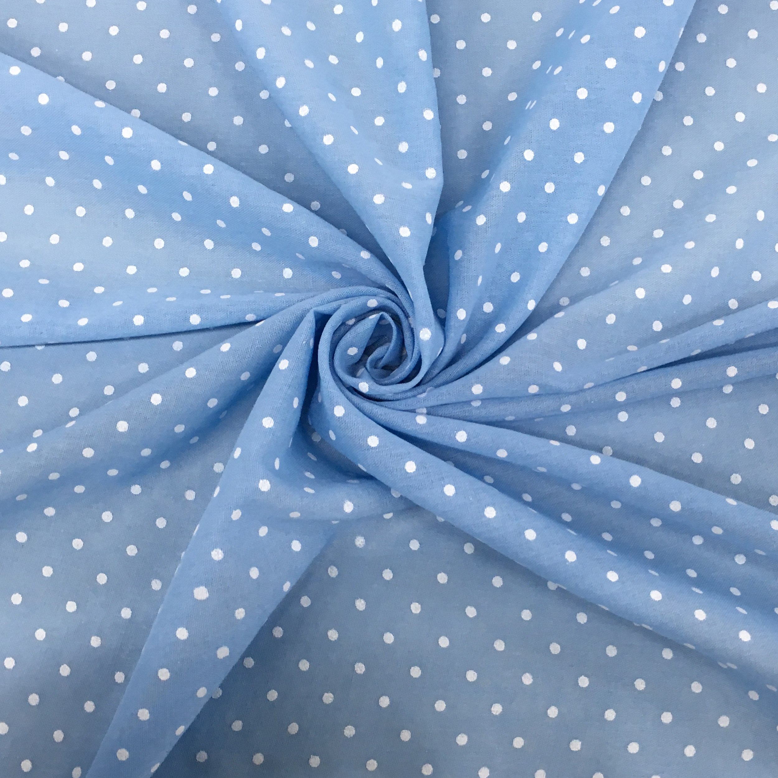 Tissu de tente Mini Polka Dot - Base bleu clair Image