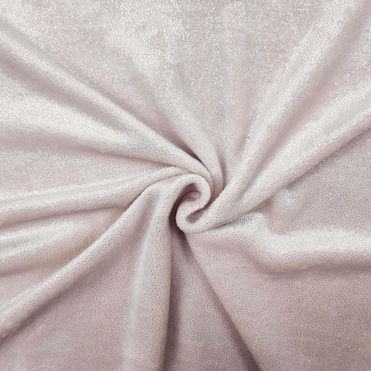 Glittery Plush Fleece - Old Rose