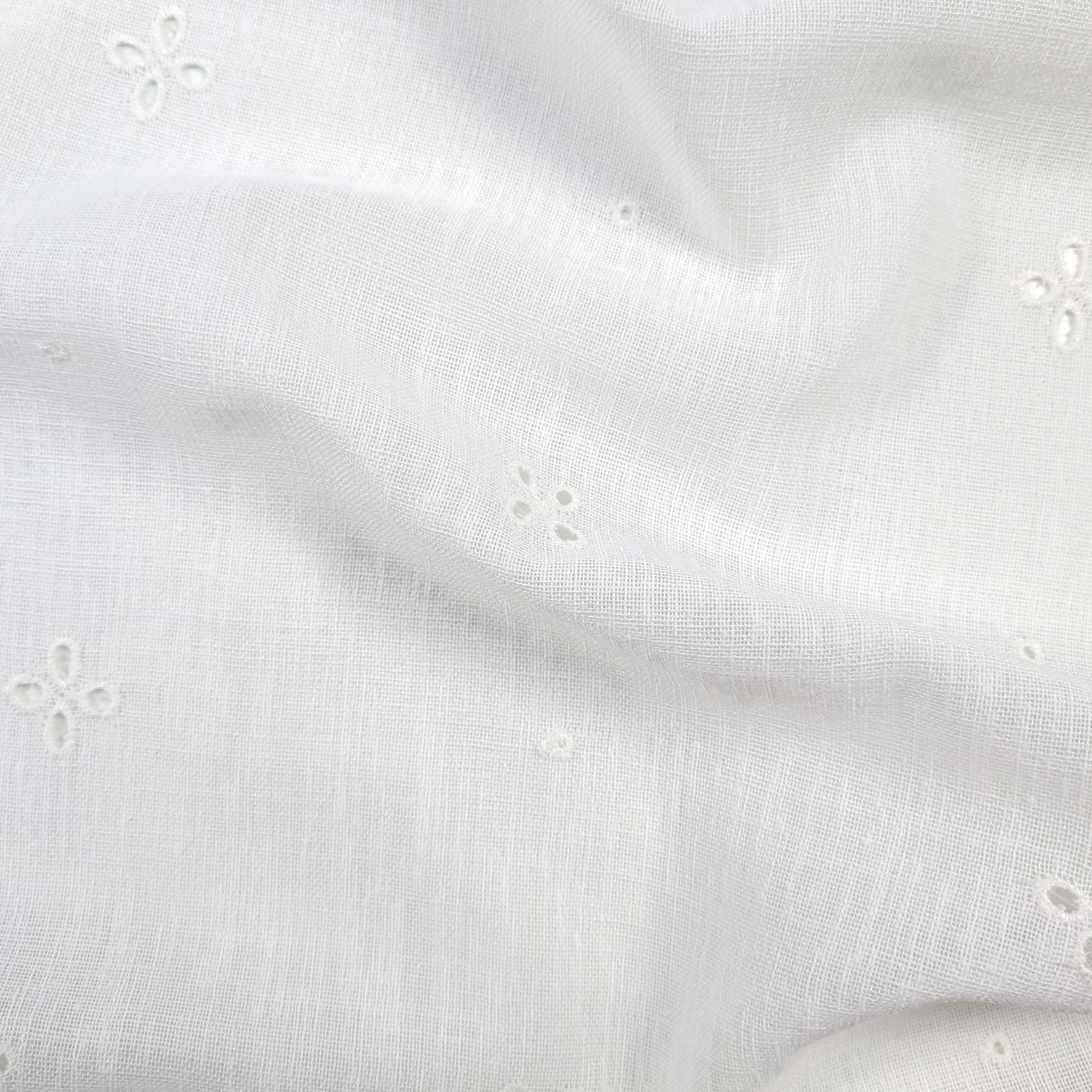 Sangallo Curtain Fabric White Image