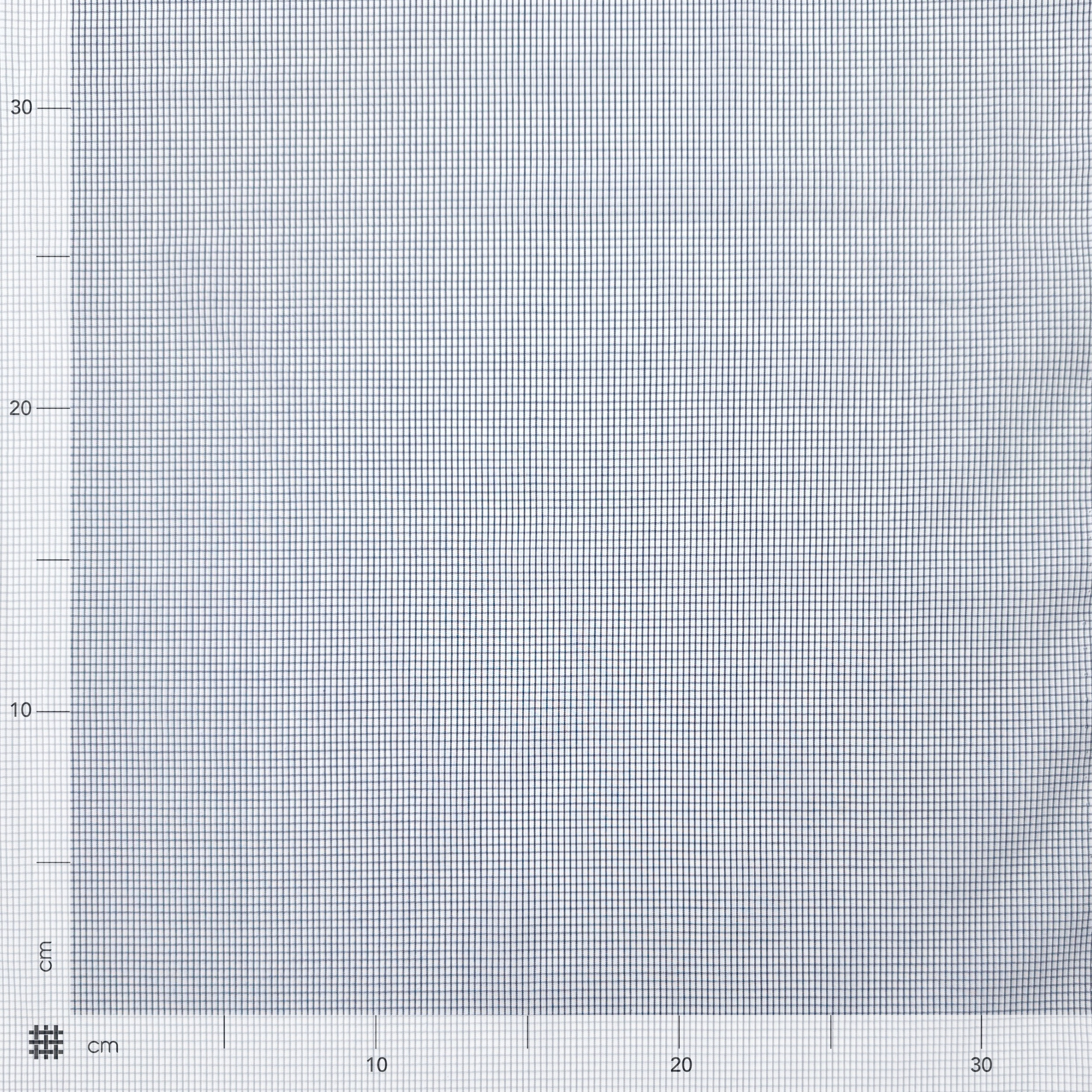 Cotton for shirting Quadrettini Avio Image