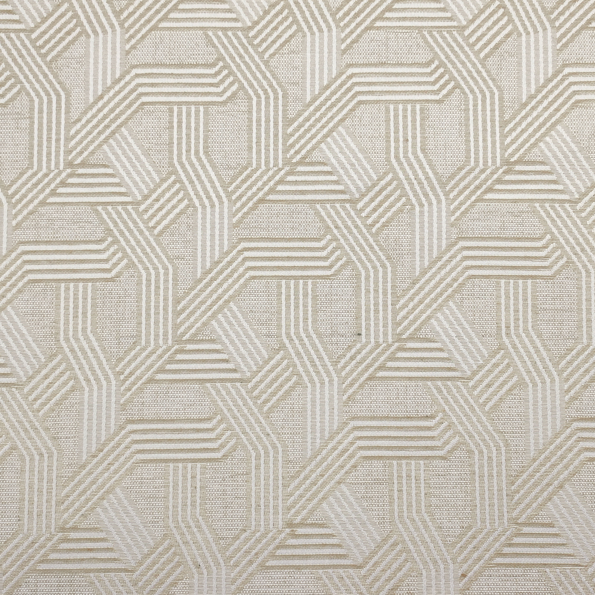 Jacquard Fabric Geometry Toni Beige