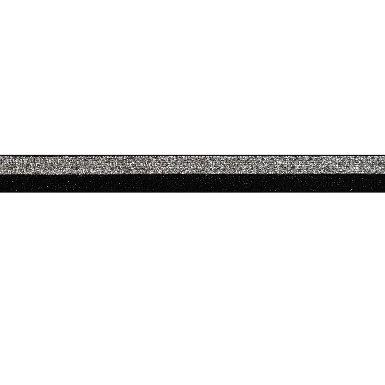 Elastico Decorativo Nero e Argento Image