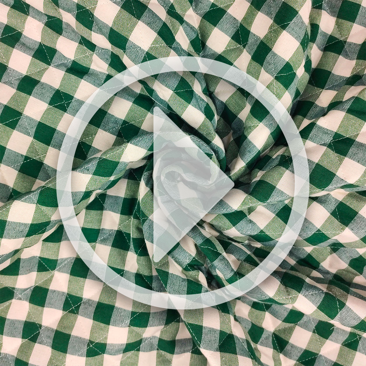 Motif à carreaux vert matelassé Image