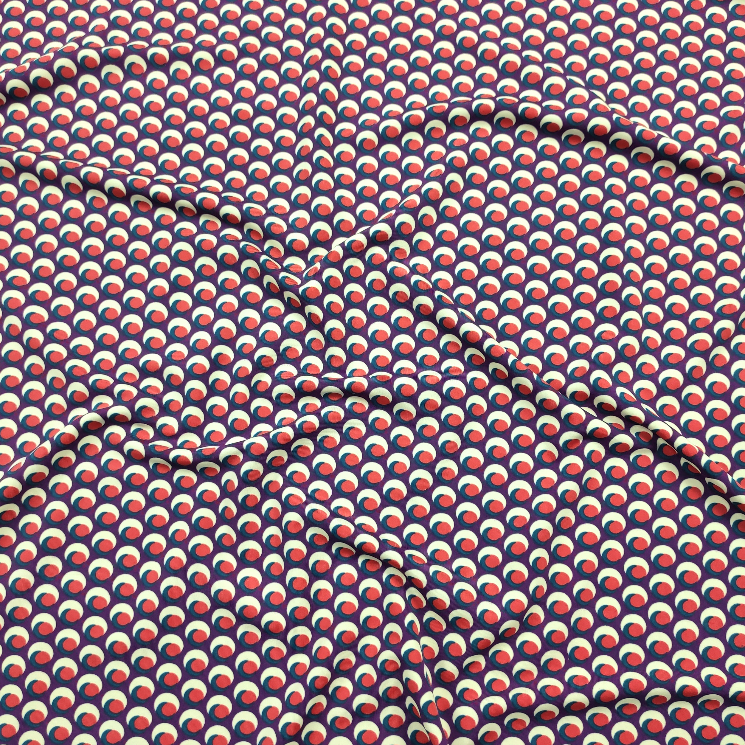 Viscose Silk jersey Abstract Geometric Patterns