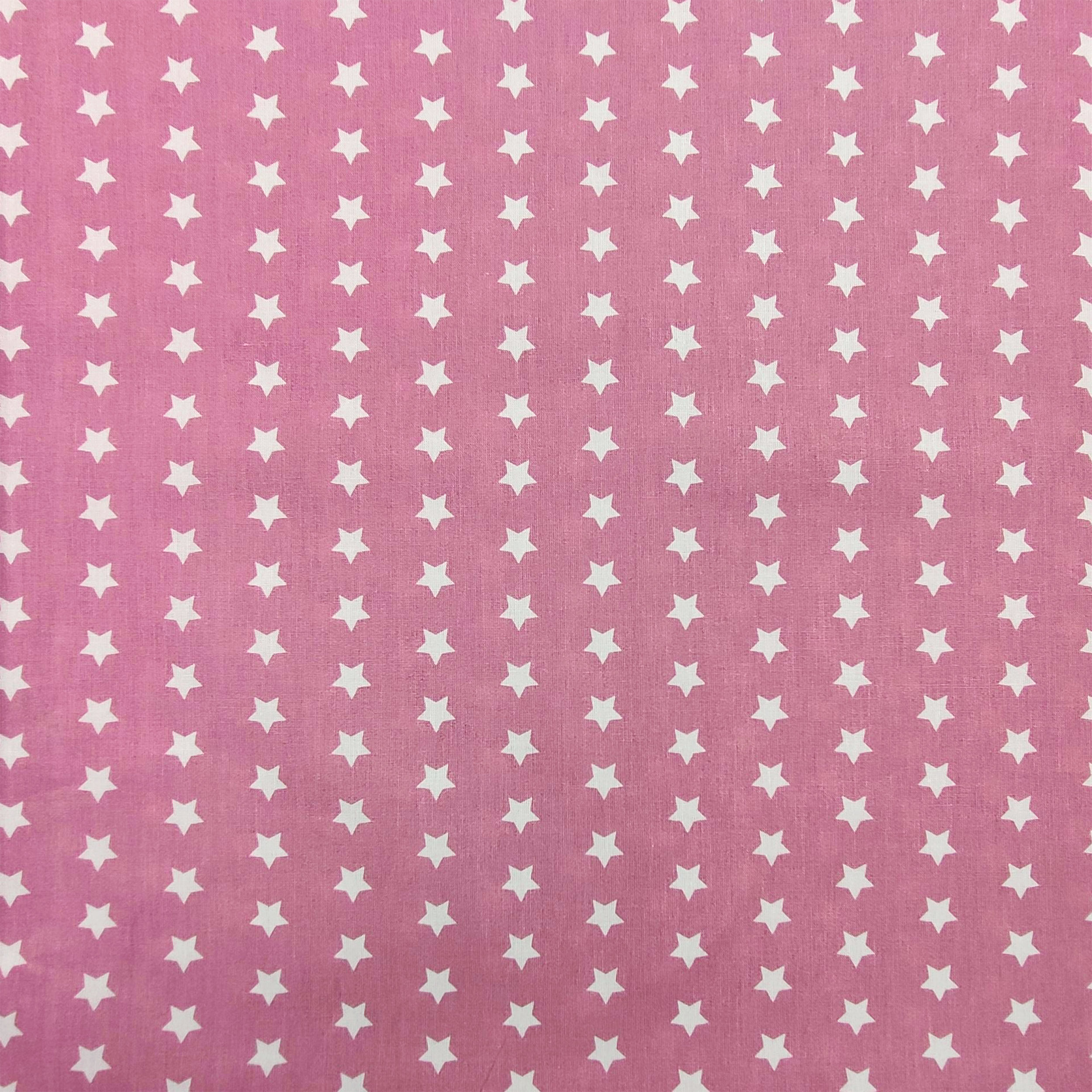 White Star Cotton Cut-out on a Dark Pink Background, 210x140 cm Image