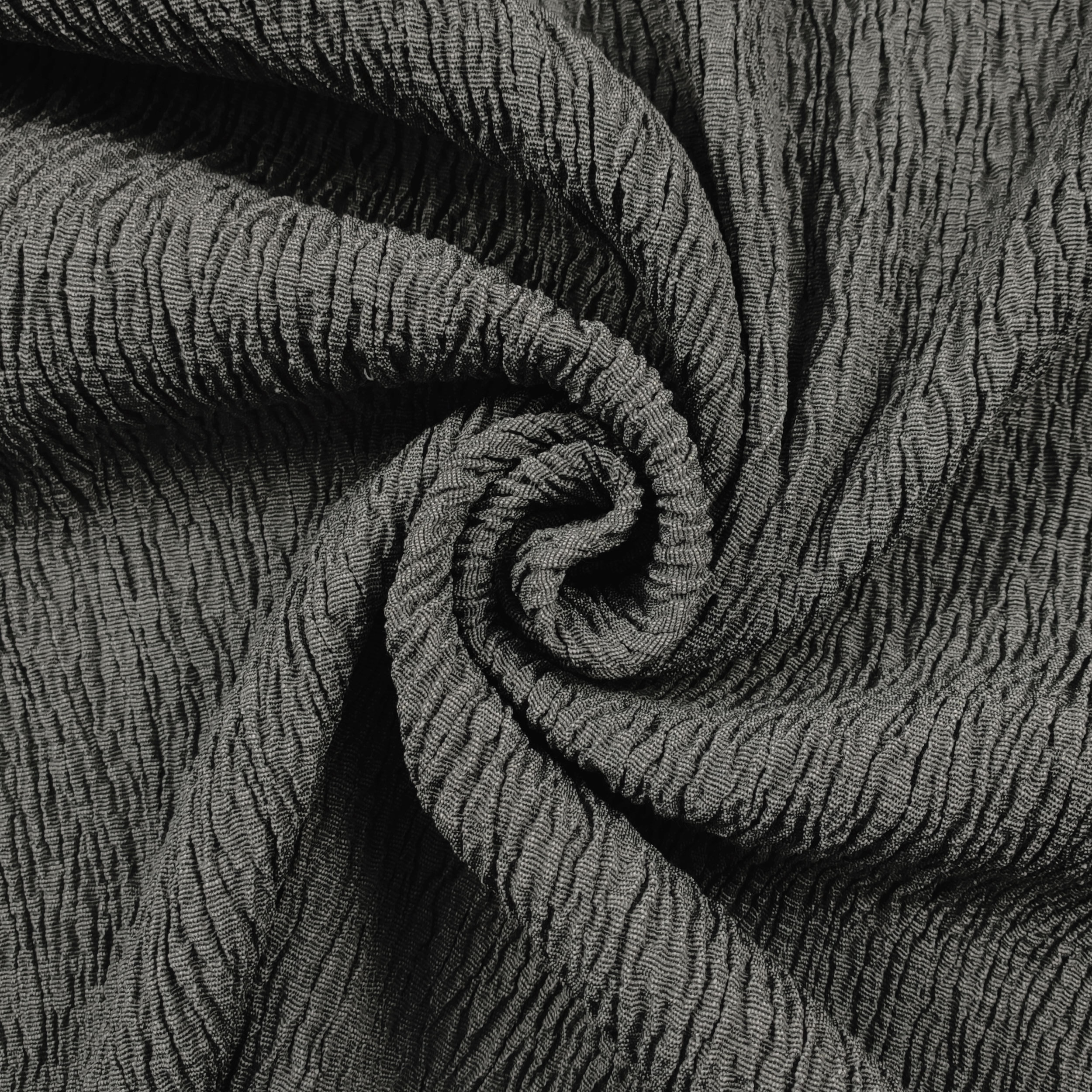 Grey Wrinkled Elastic Slipcover Fabric Image