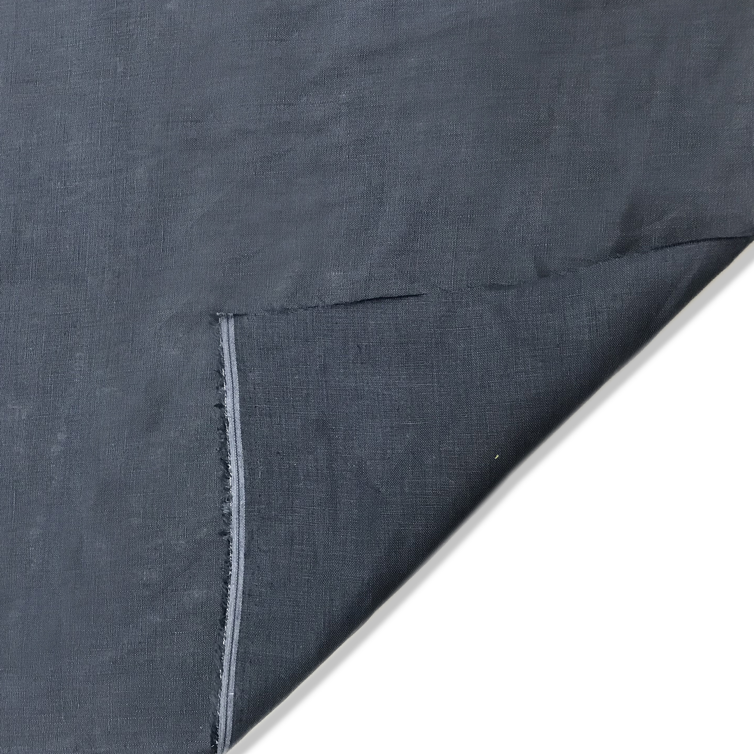 Tissu de lin pour vêtements bleu foncé Image