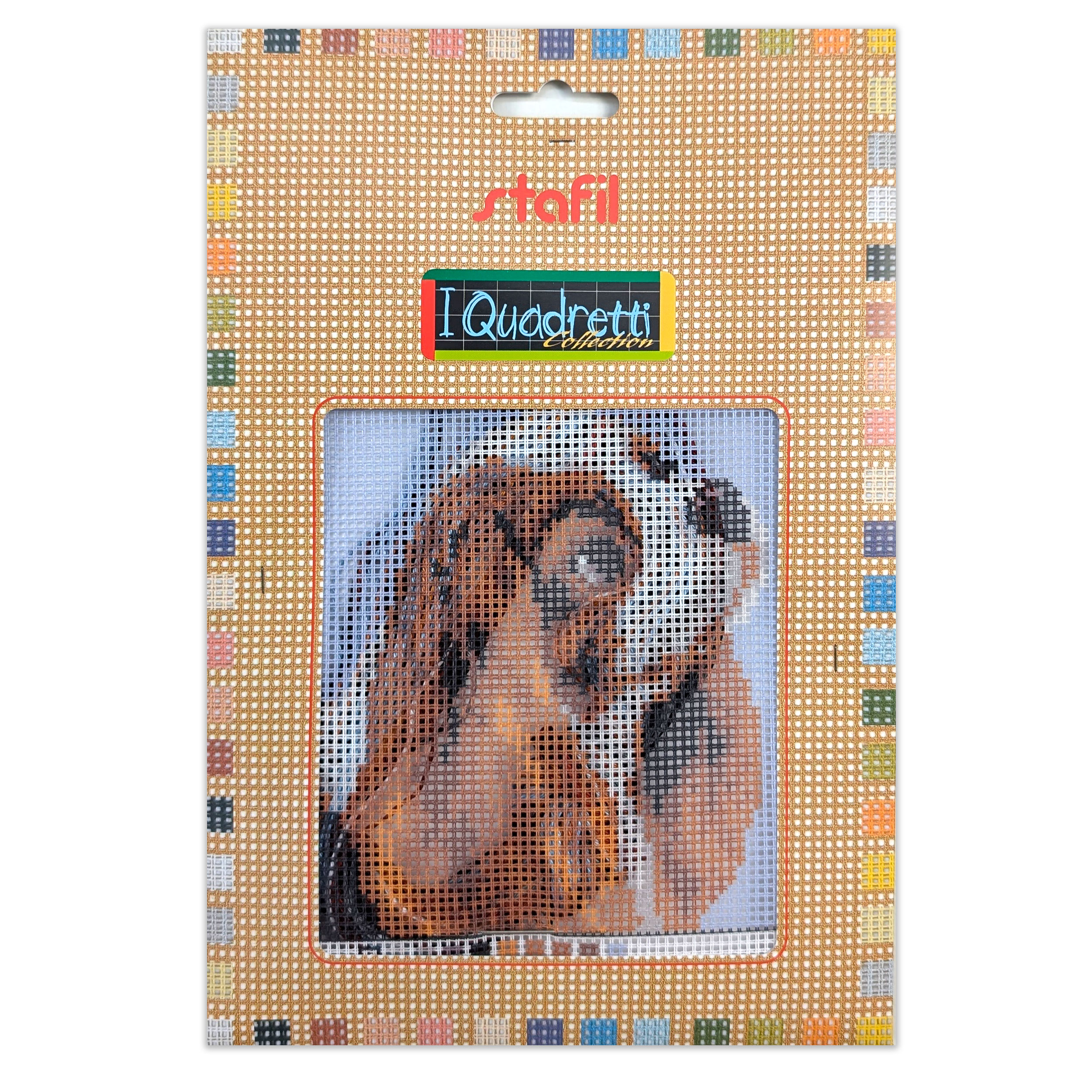 Cavalier King "I Quadretti" Half Cross Stitch Set Image