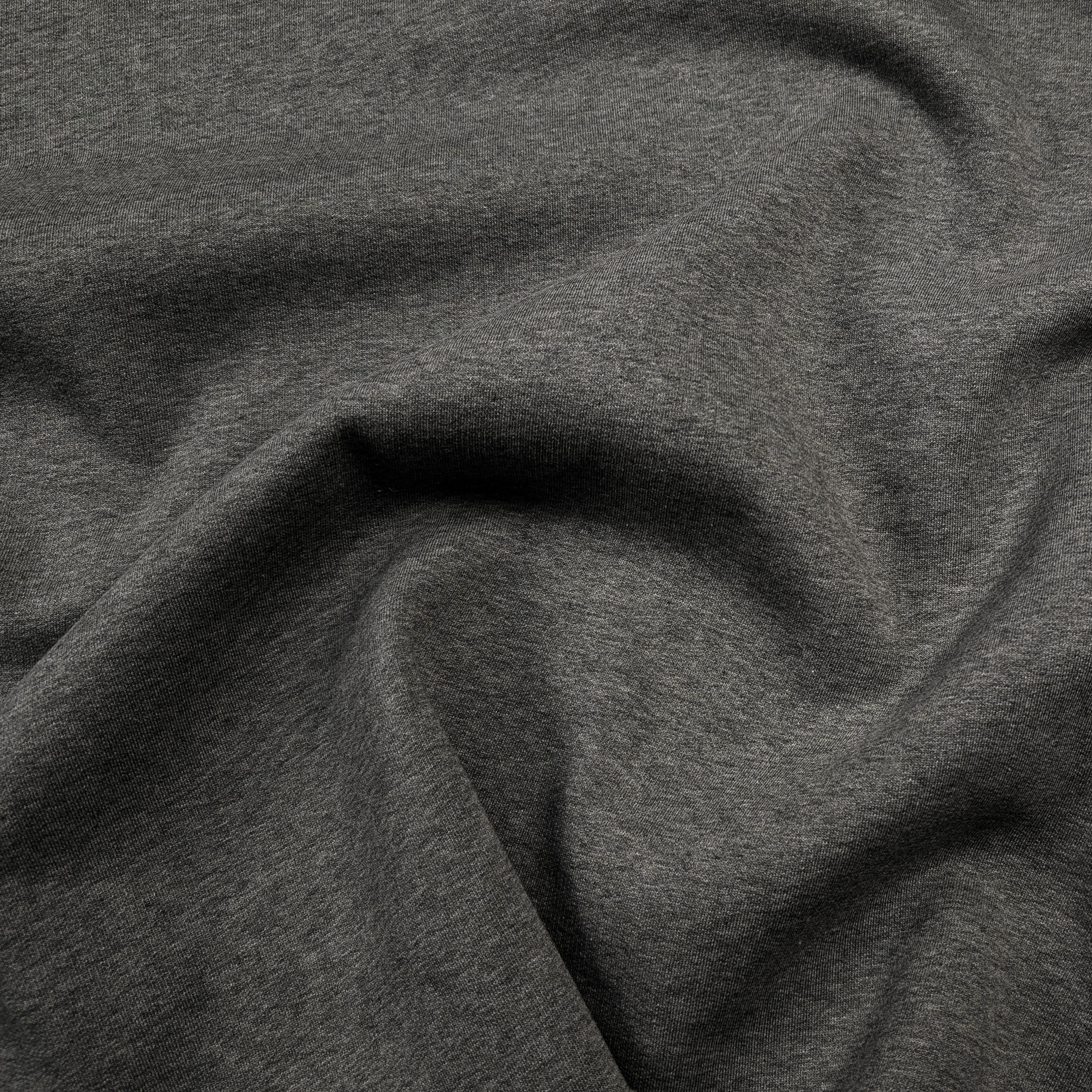 Dark Grey Melange Winter Cotton Sweatshirt Image