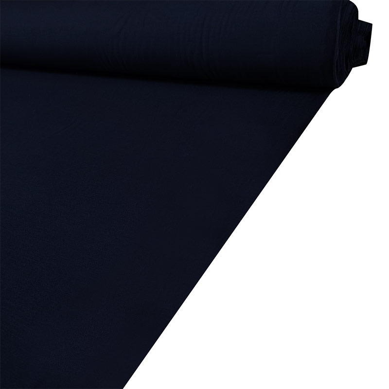 Tessuto Jersey Leggero Tinta Unita Blu Scuro