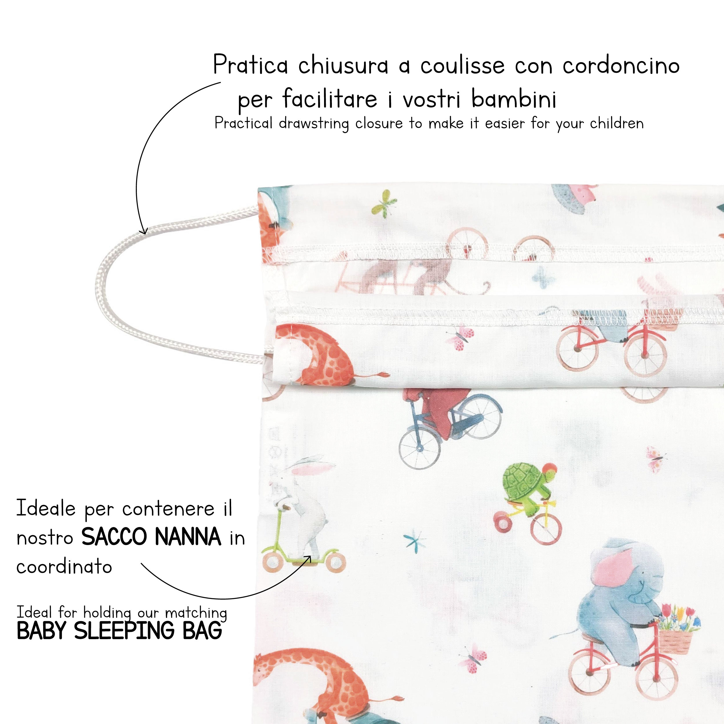 Kindergarten bag Bicycle Animals