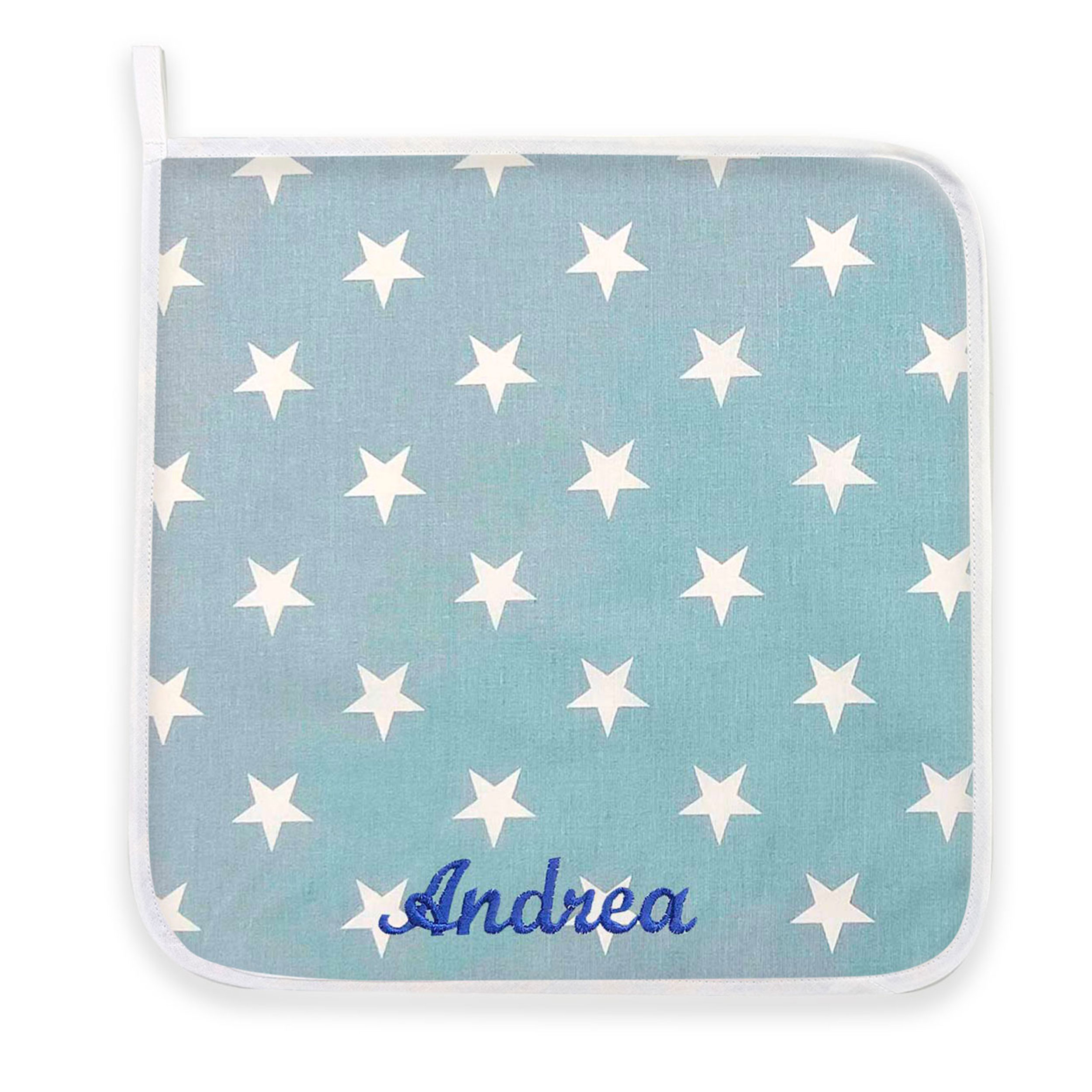 Servilletas Estrellas Blancas con Fondo Azul Image
