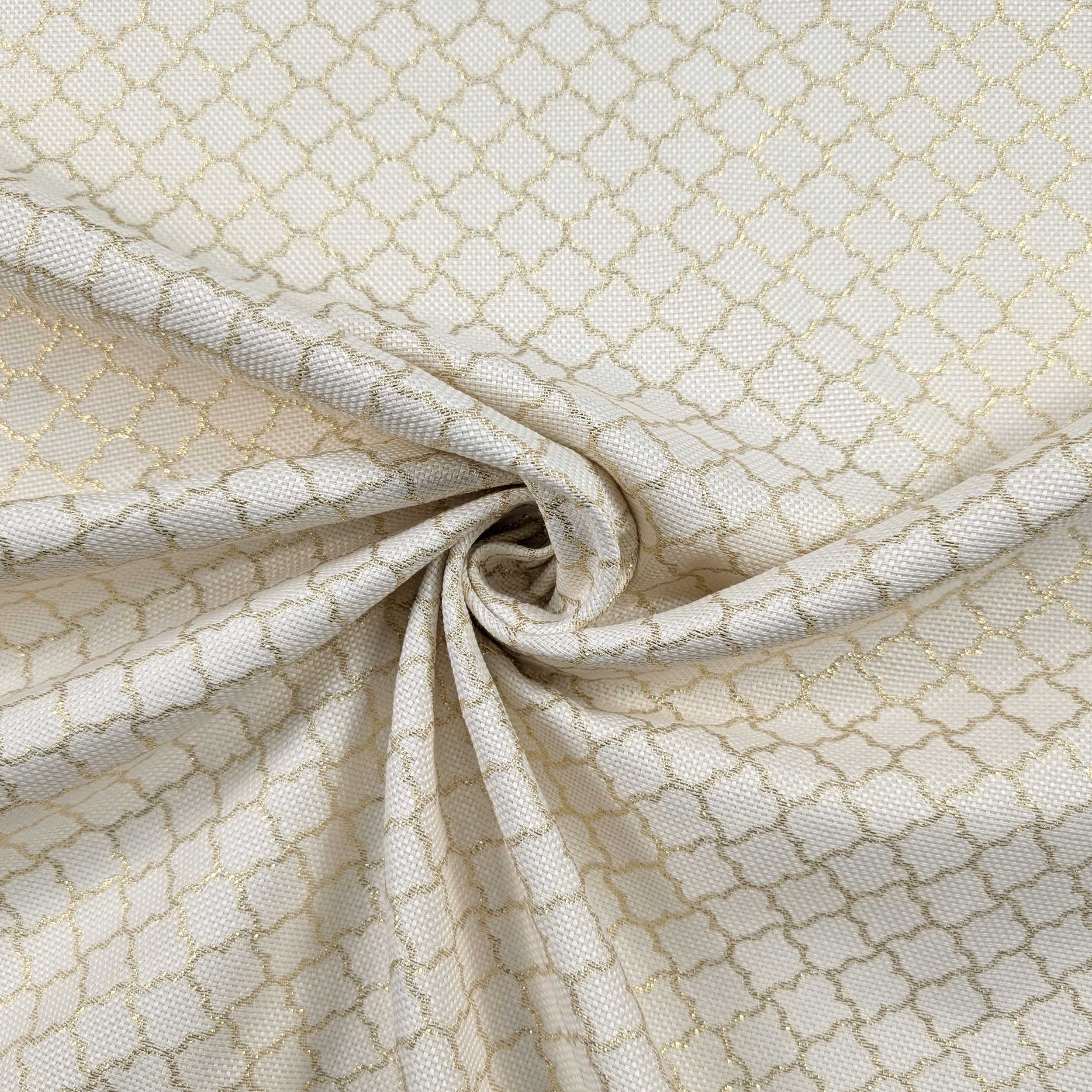 Golden Lurex Fantasy Christmas Jacquard Image