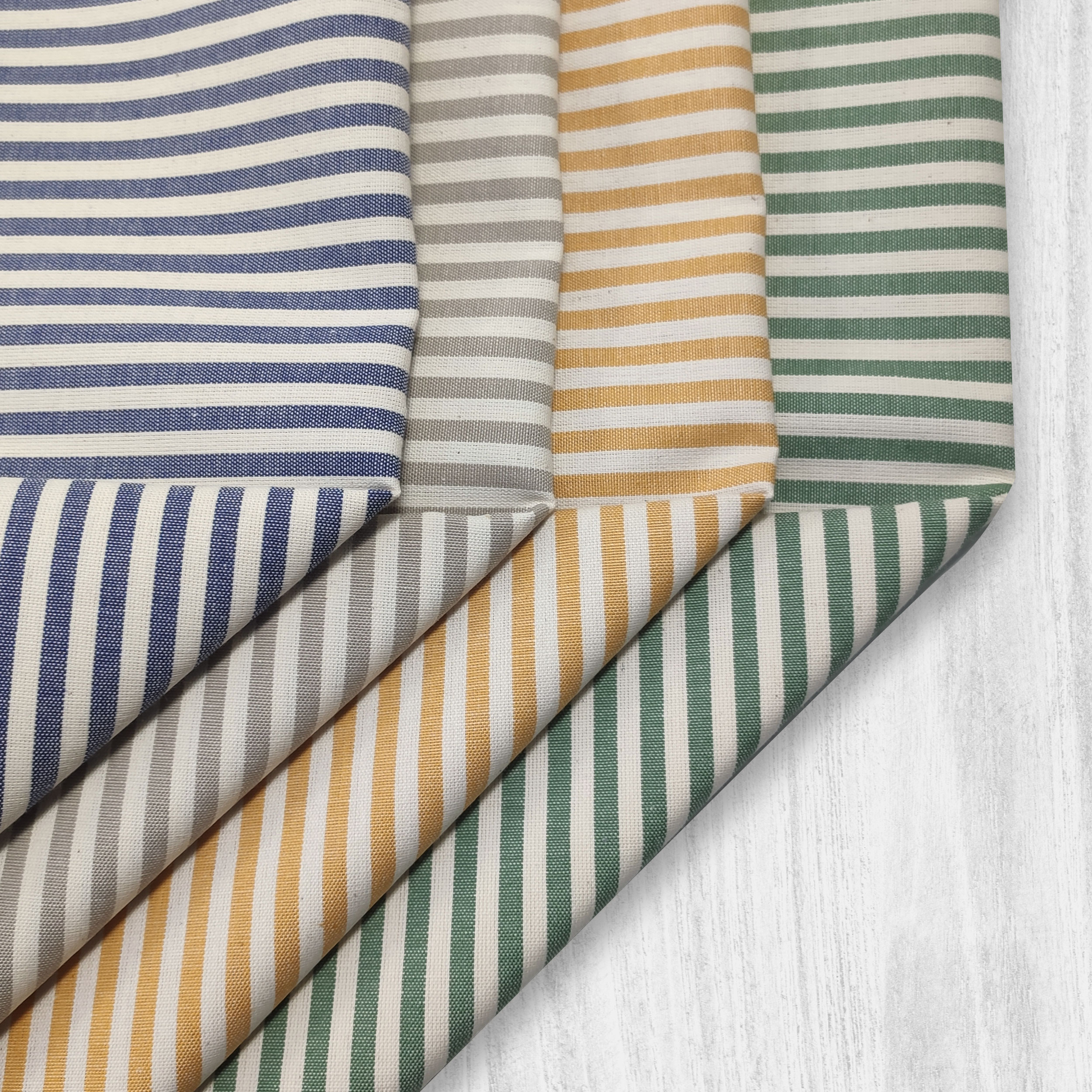Pure Cotton Striped Tablecloth Fabric Image