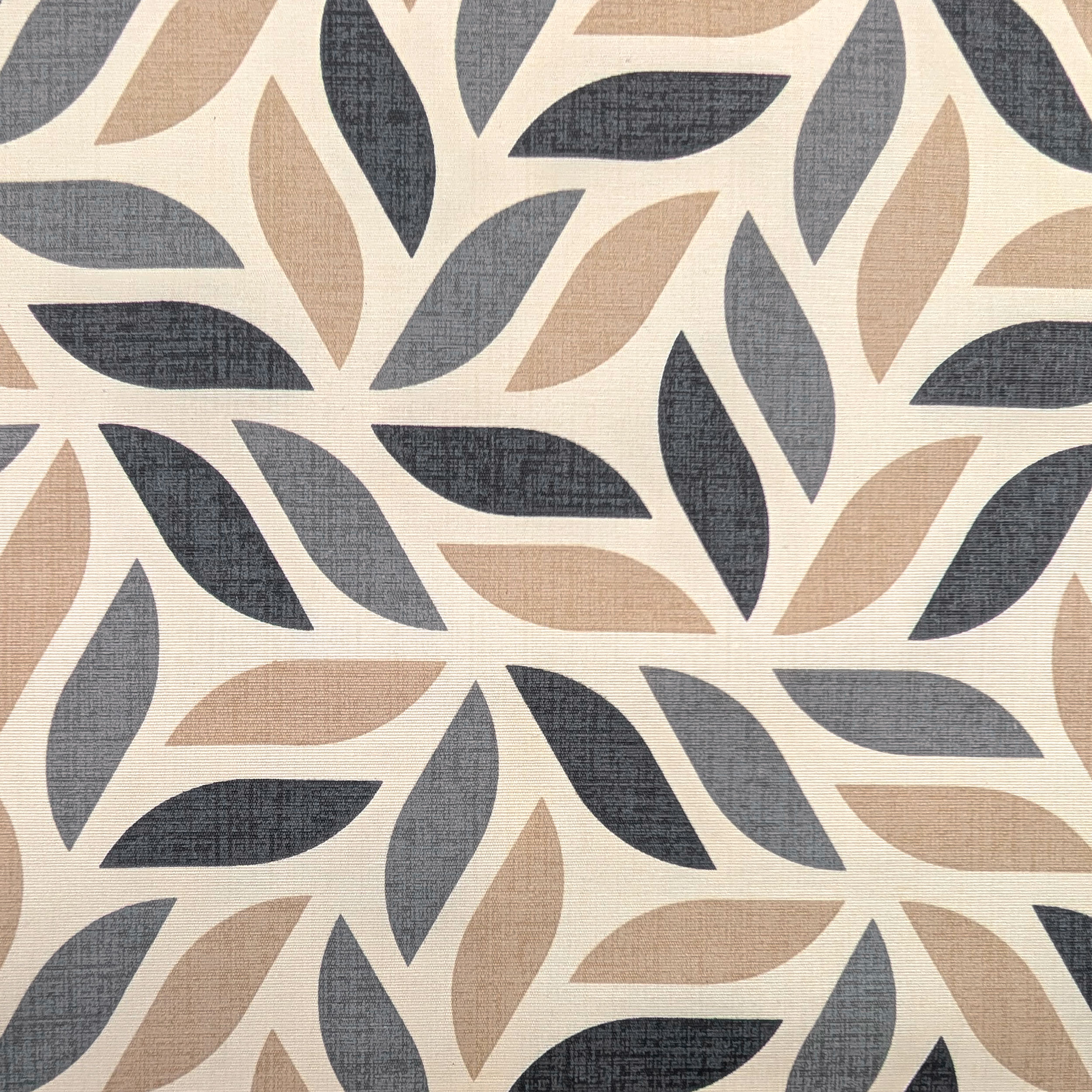 Resin Tablecloth Fabric Stylized Leaves Cool Tones Image