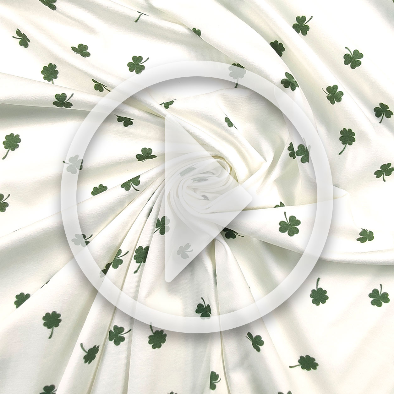 Jersey Cotton Clover Pattern Image