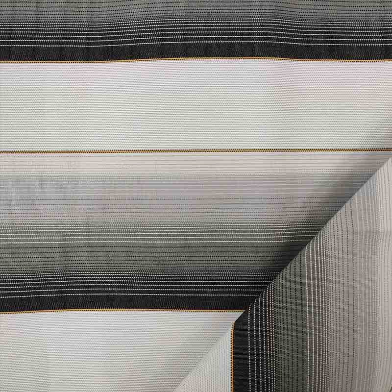 Outdoor Sun Fabric Shaded Stripe Black Image