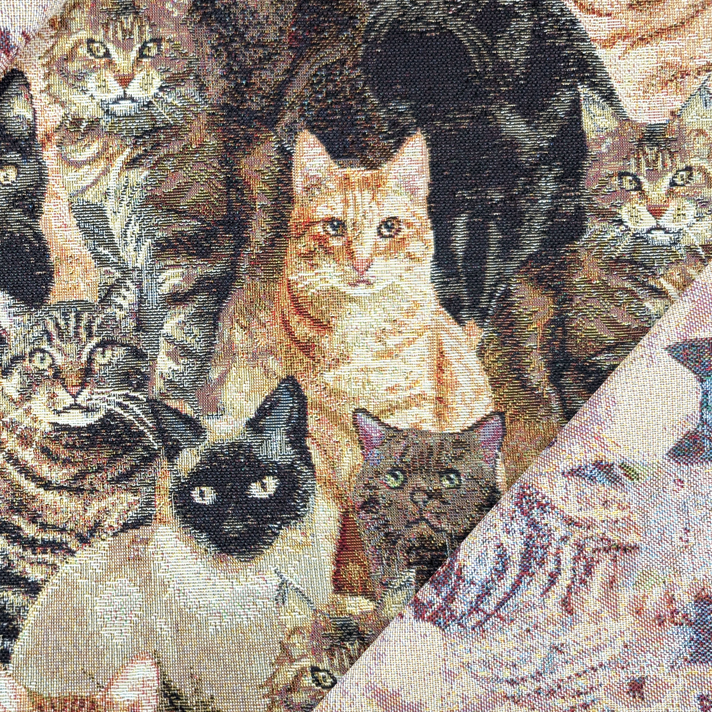Gobelino Tela Gato Fantasía Image