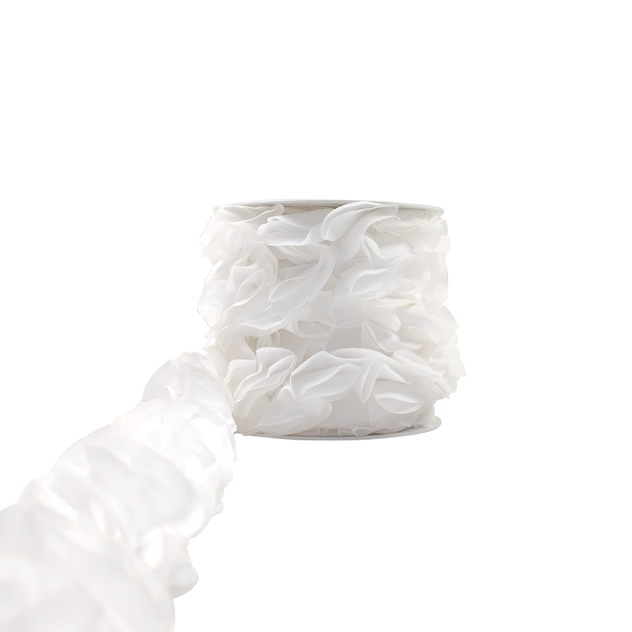 Passementerie Pétales d'organza blanc Image