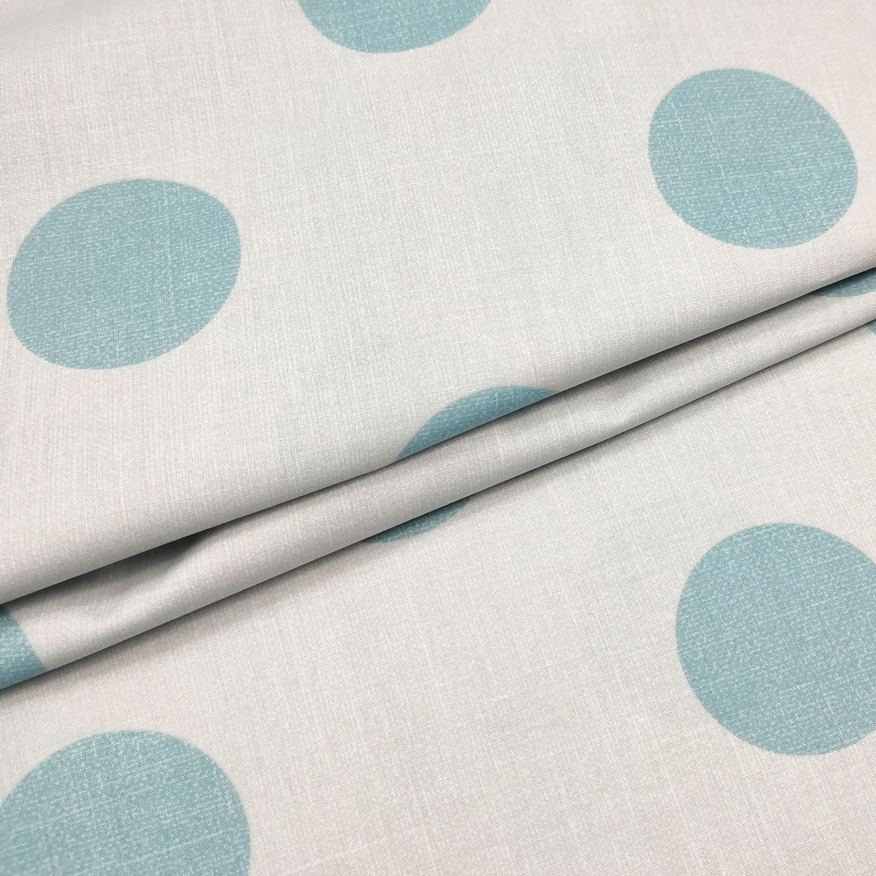 Tissu de coton bleu bulles Image