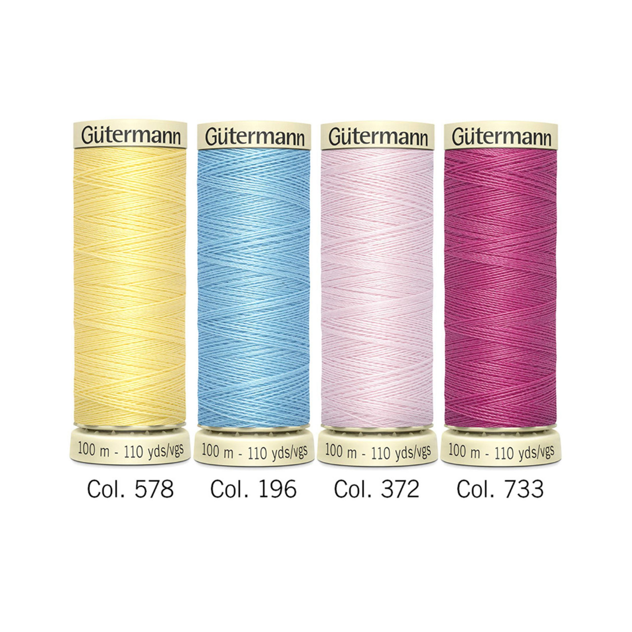 Gutermann Cute and Pink 4 Spools of Stitching Wire 100 m Image