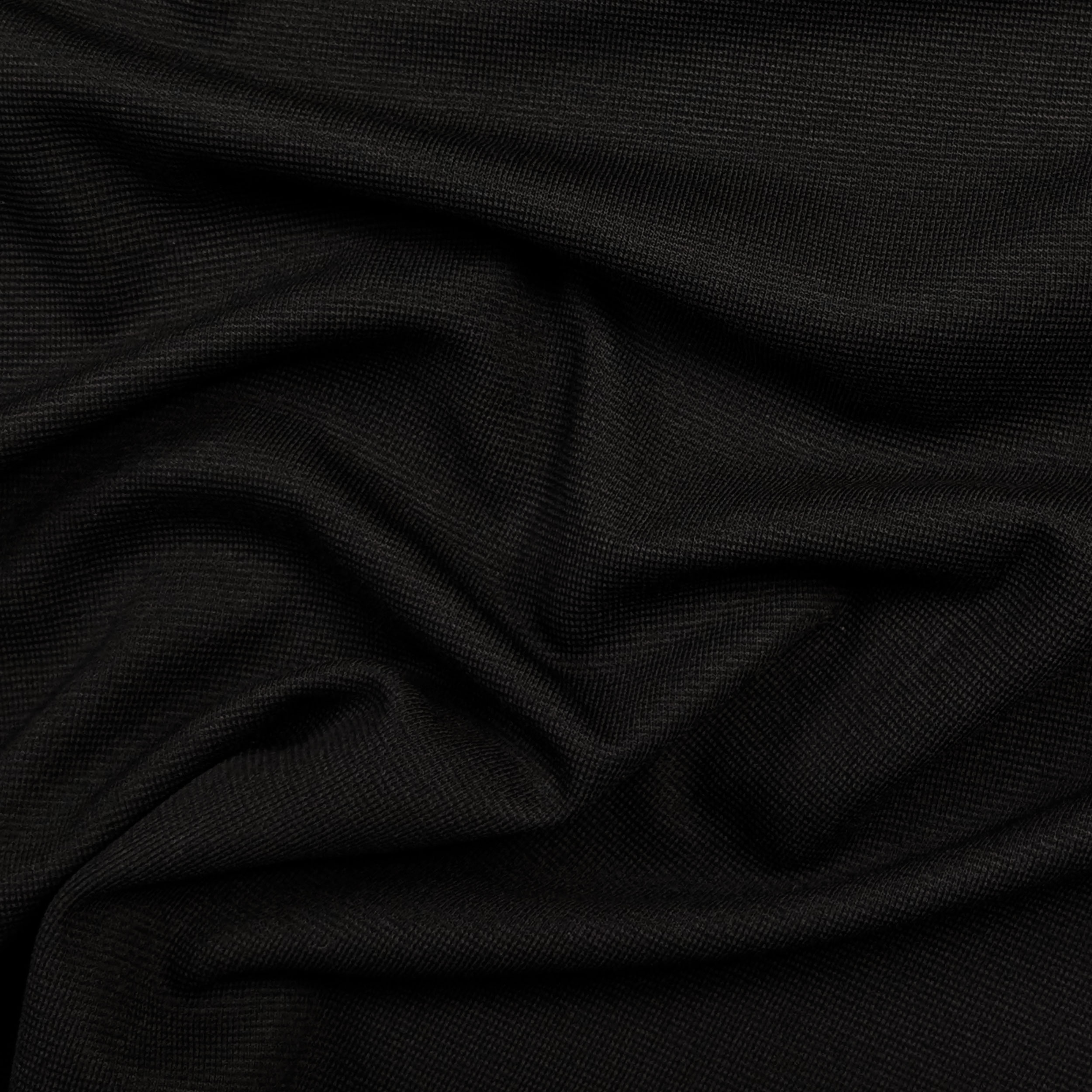 Bi-elastic Cotton Ribbed Jersey Black Image