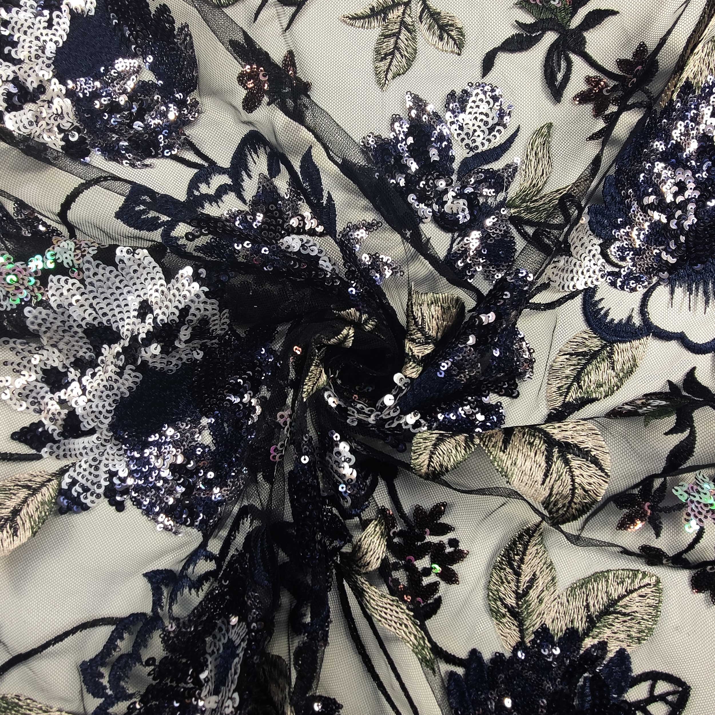 Lace High Fashion Flowers Sequins Image