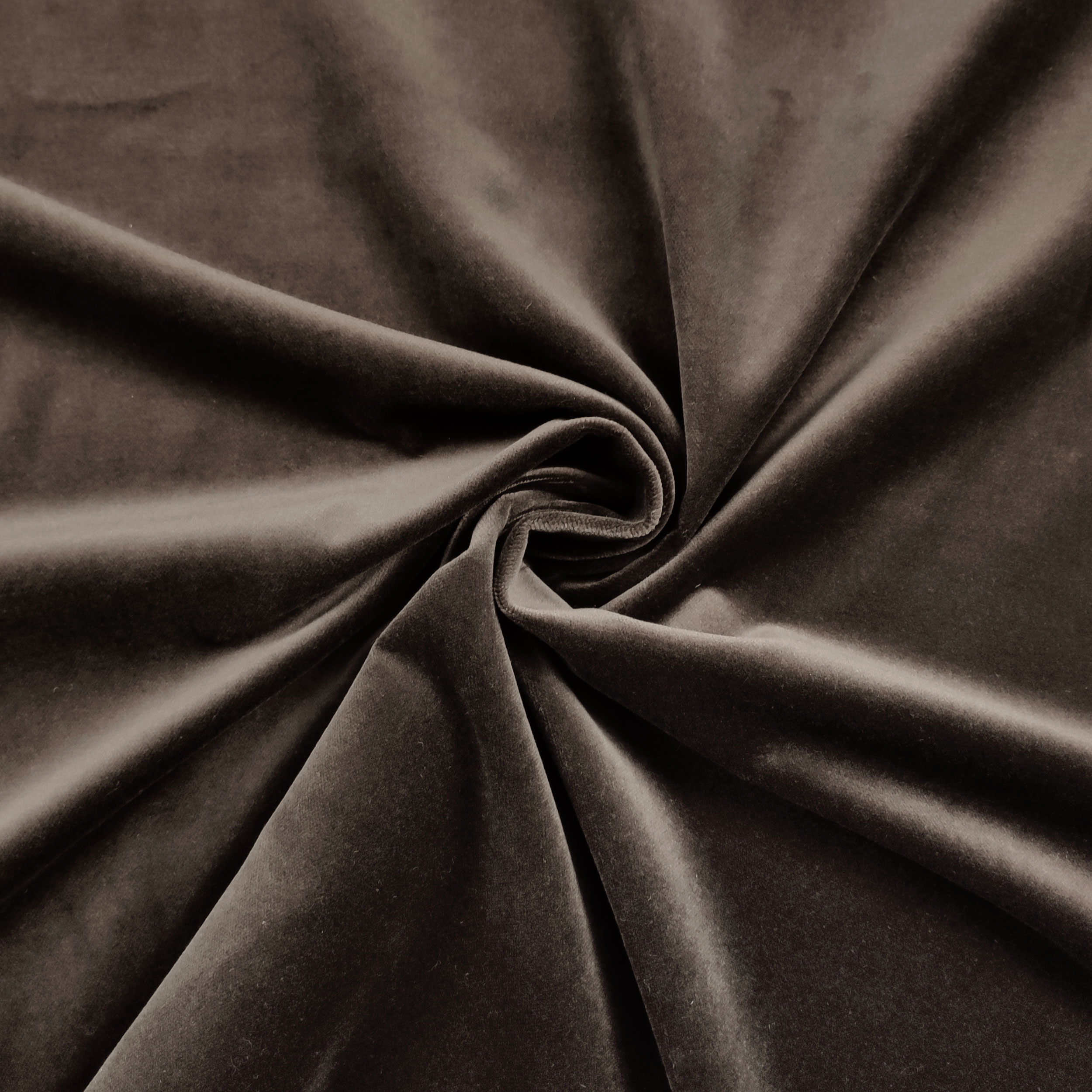 Dark Brown Cotton Velvet Image