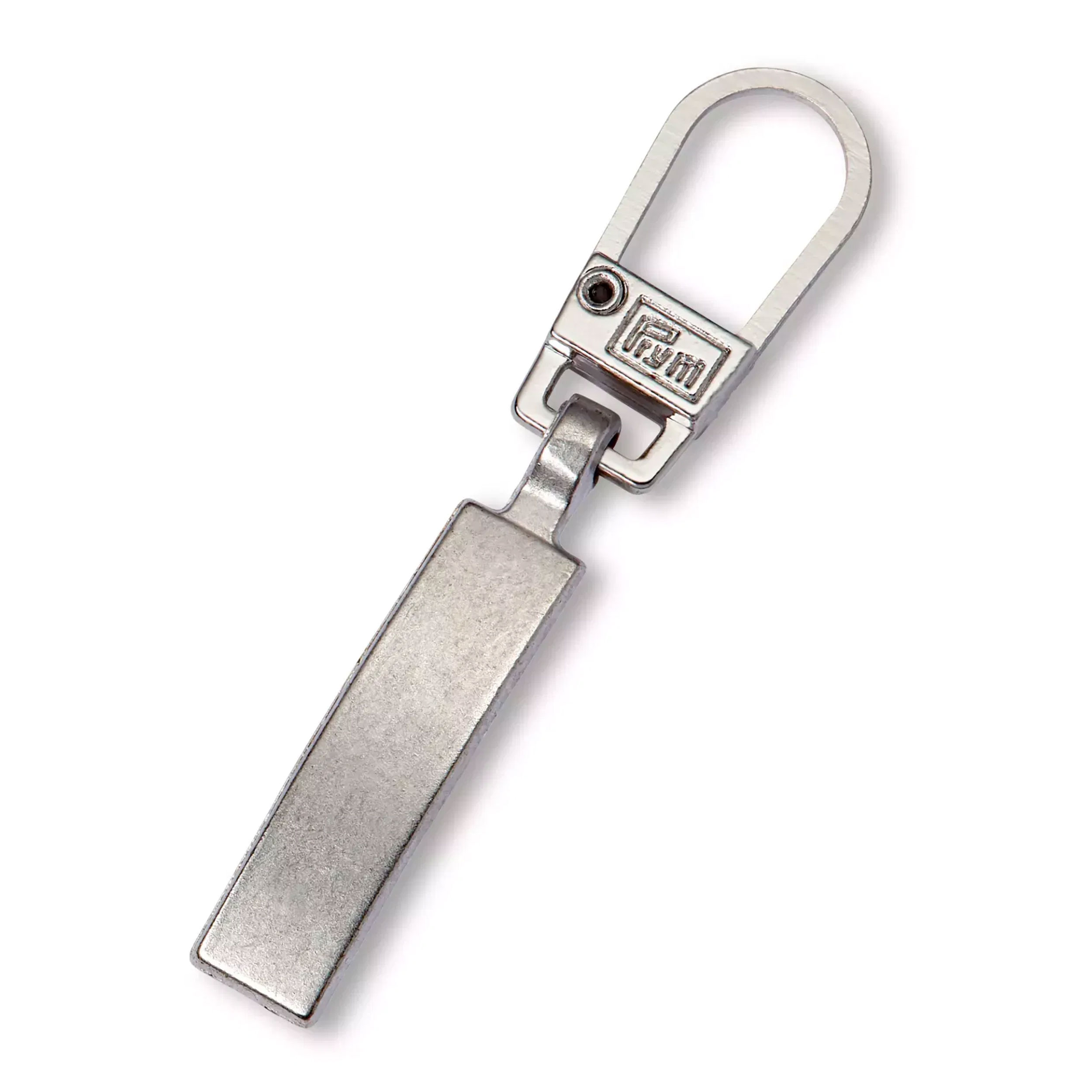 Rectangular Satin Silver Zip Prym Image