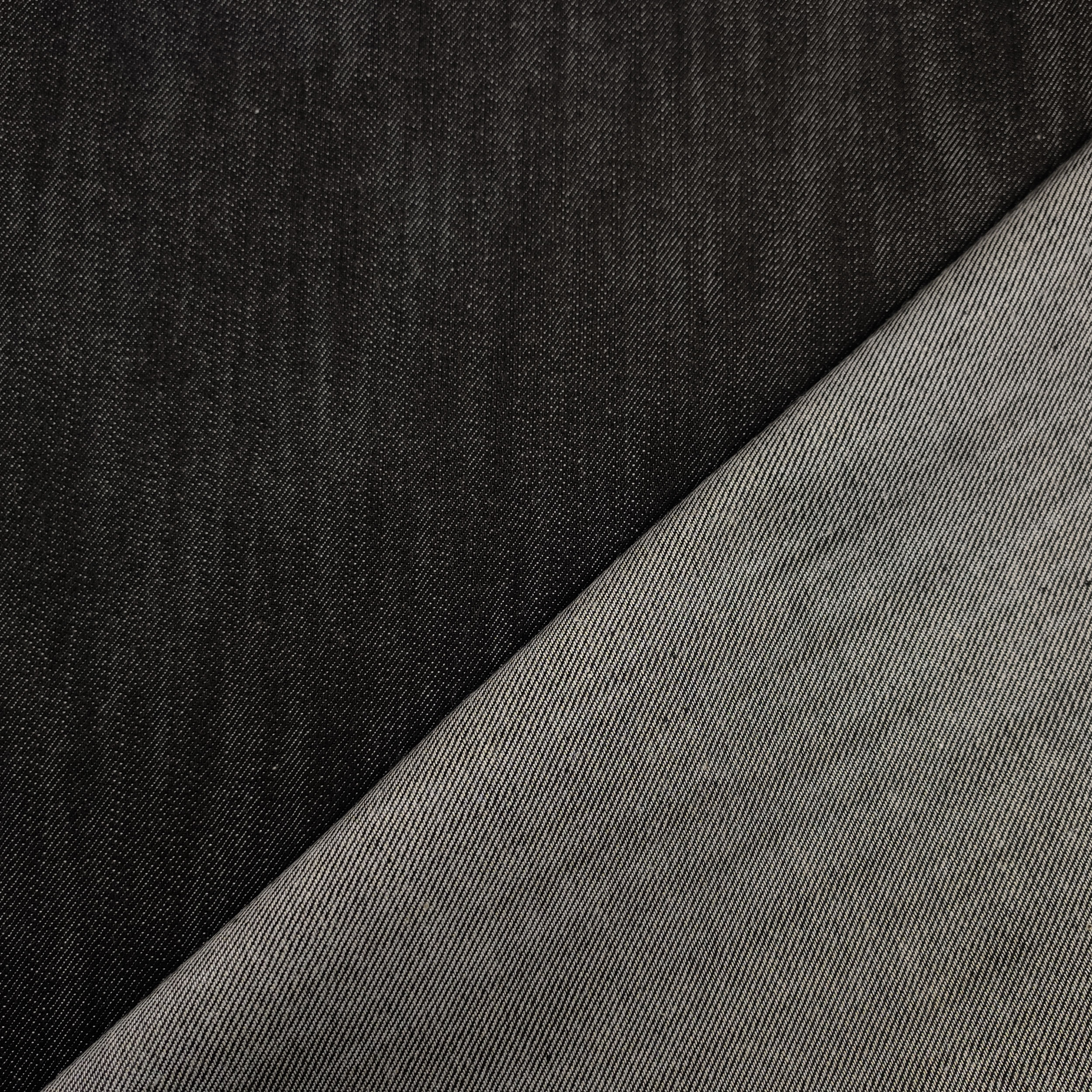 Black Melange Cotton Jeans Image