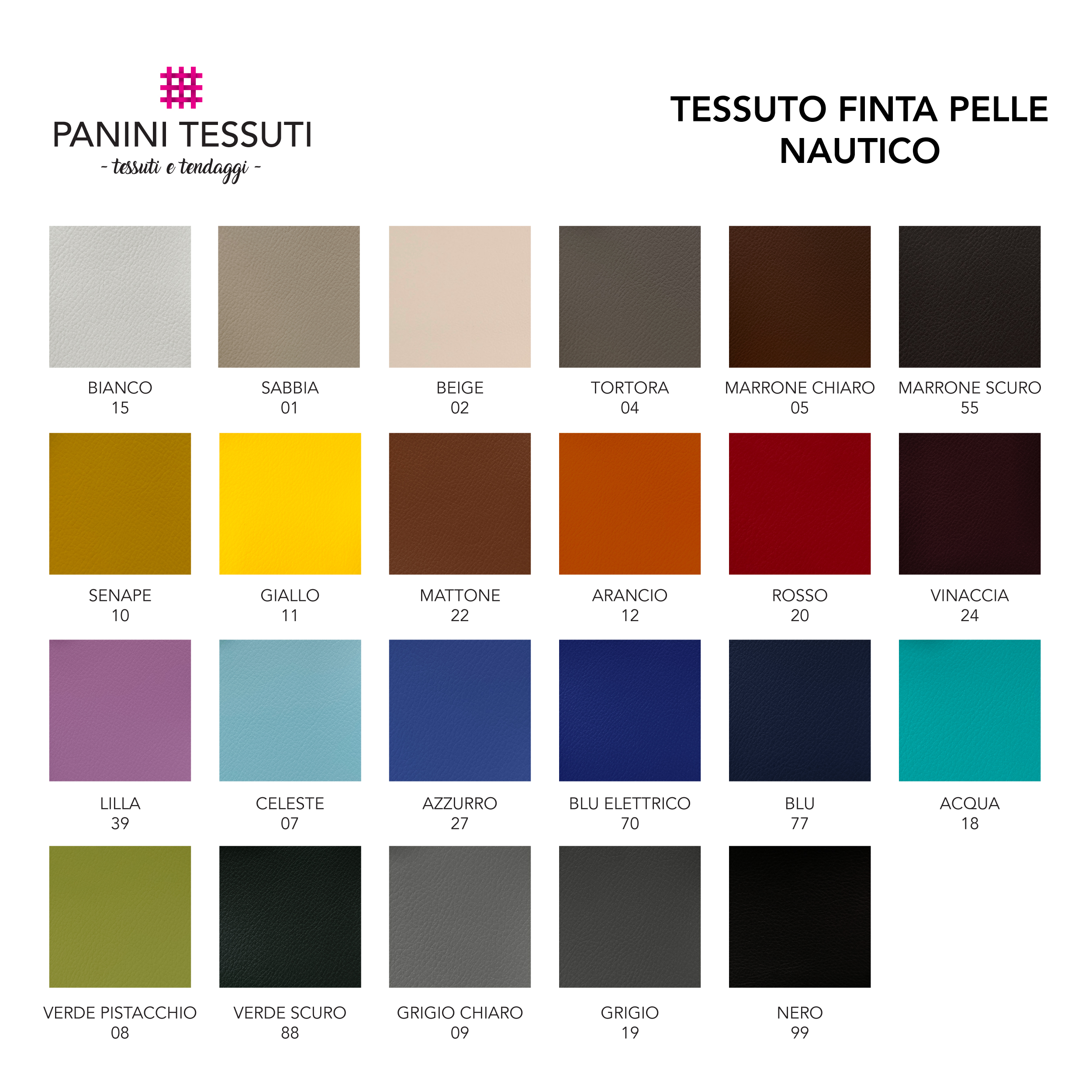 Tela de piel sintética náutica color sólido Image