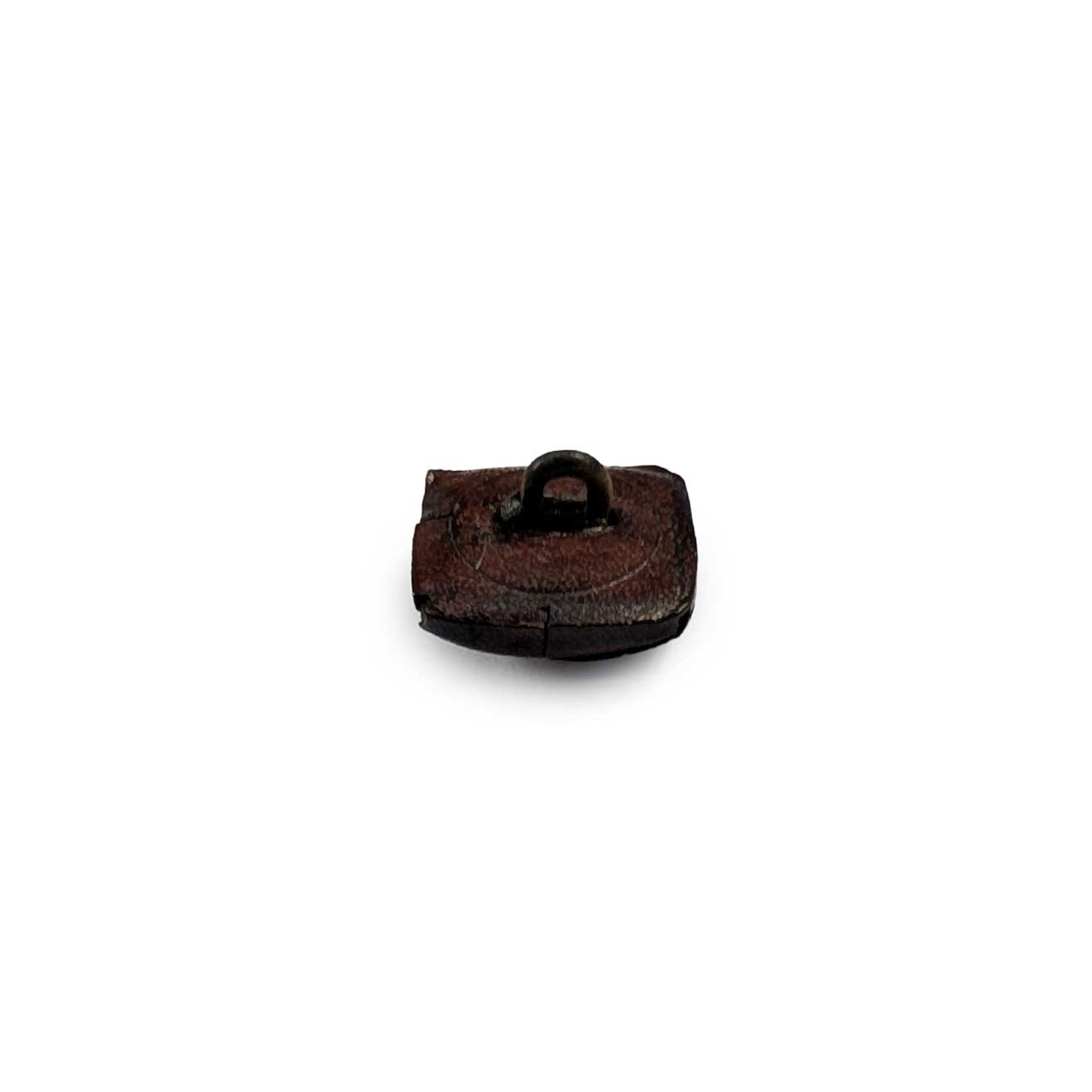 Wooden Button with Texture Image