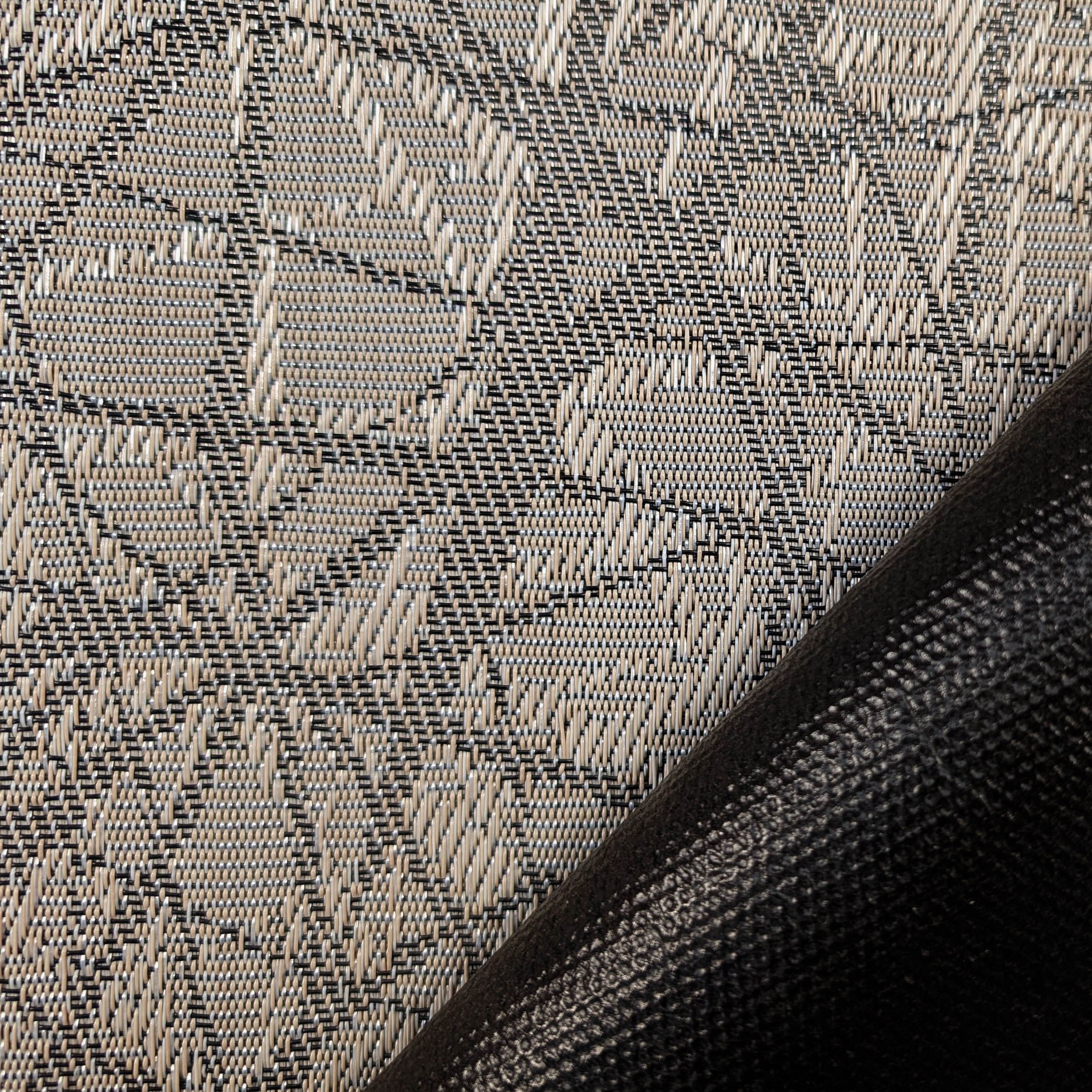 Woven Geometrical Patterned Kitchen Rug Image