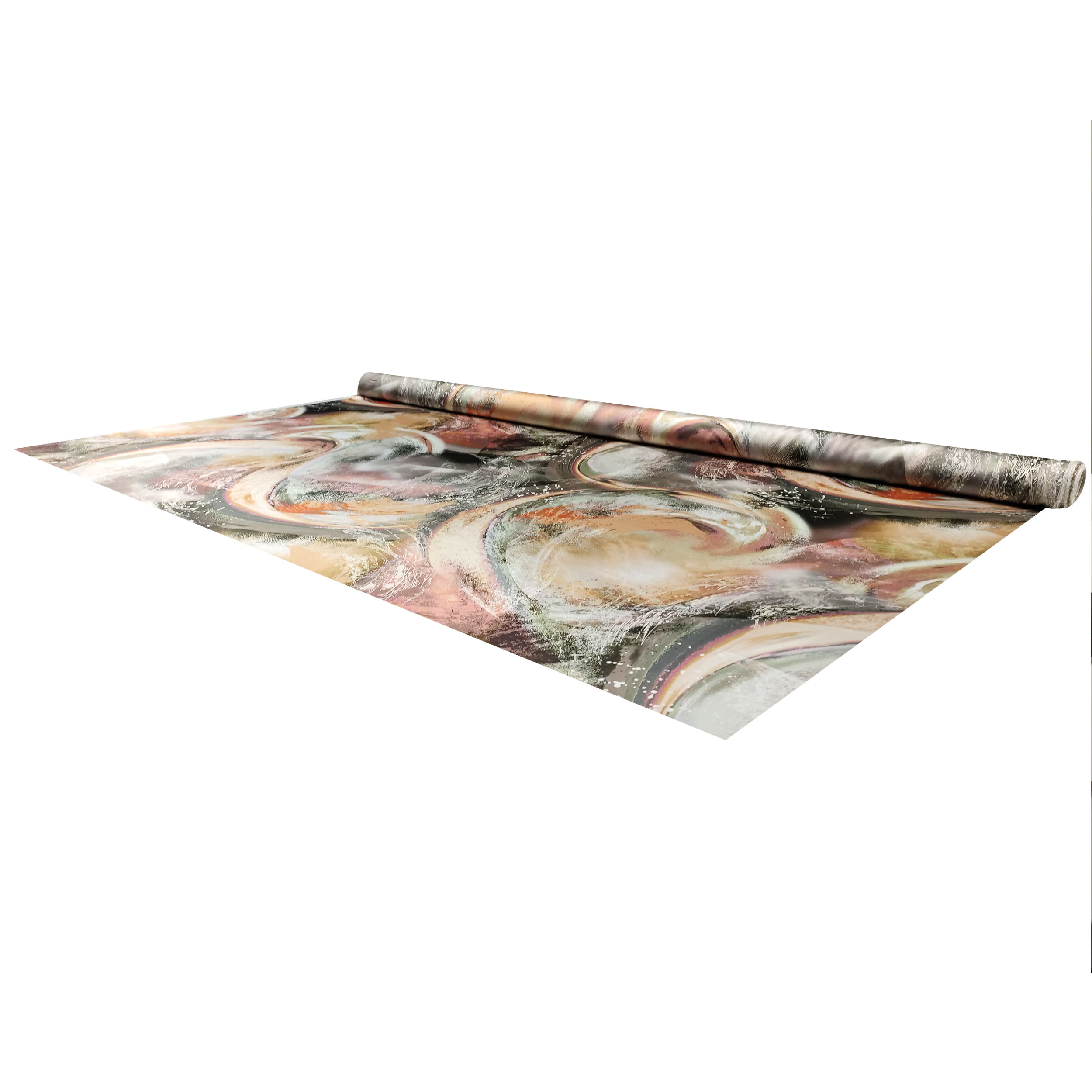 Conjunto de satén elástico estampado Alta Moda