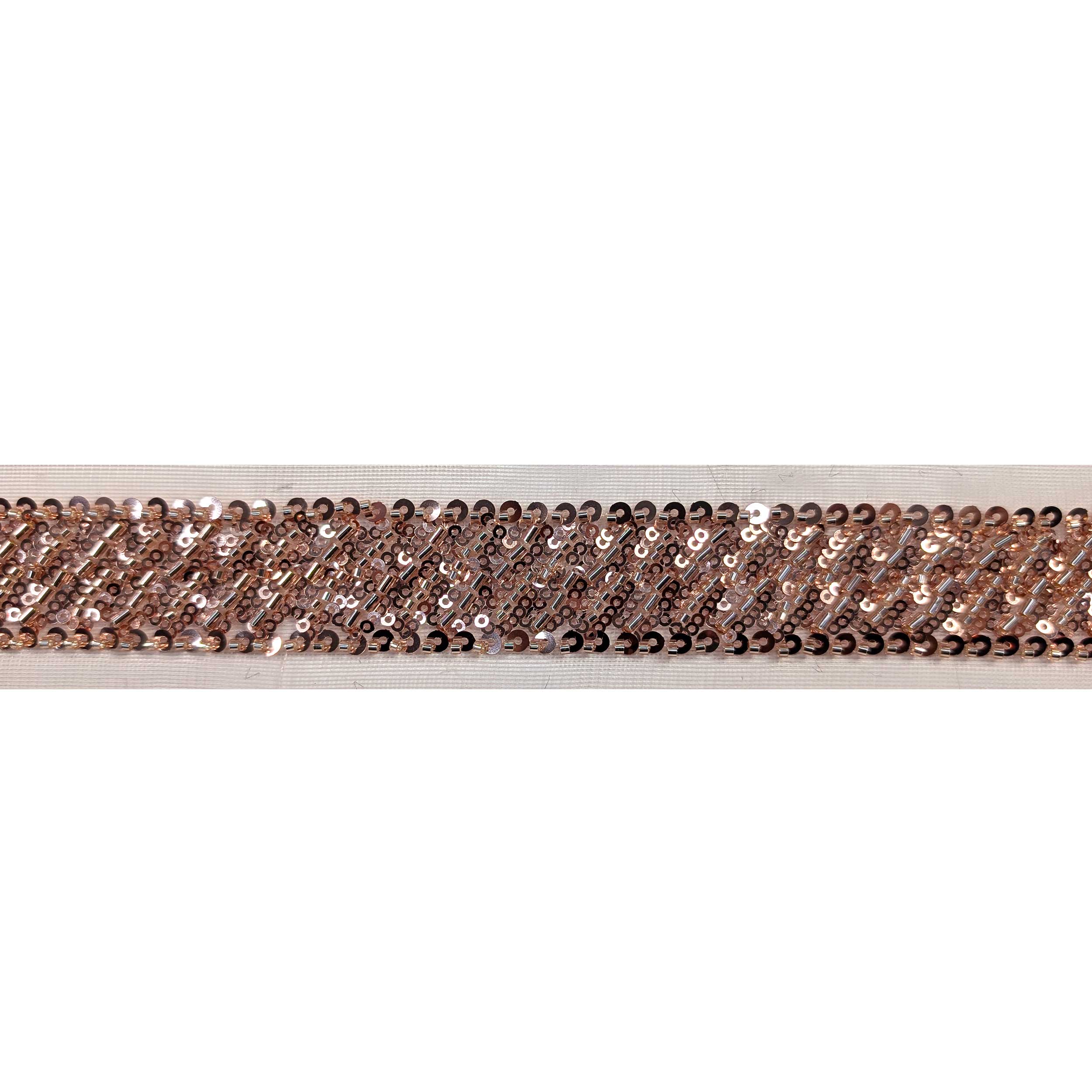 Trimmings Sequins on Copper Tulle Image