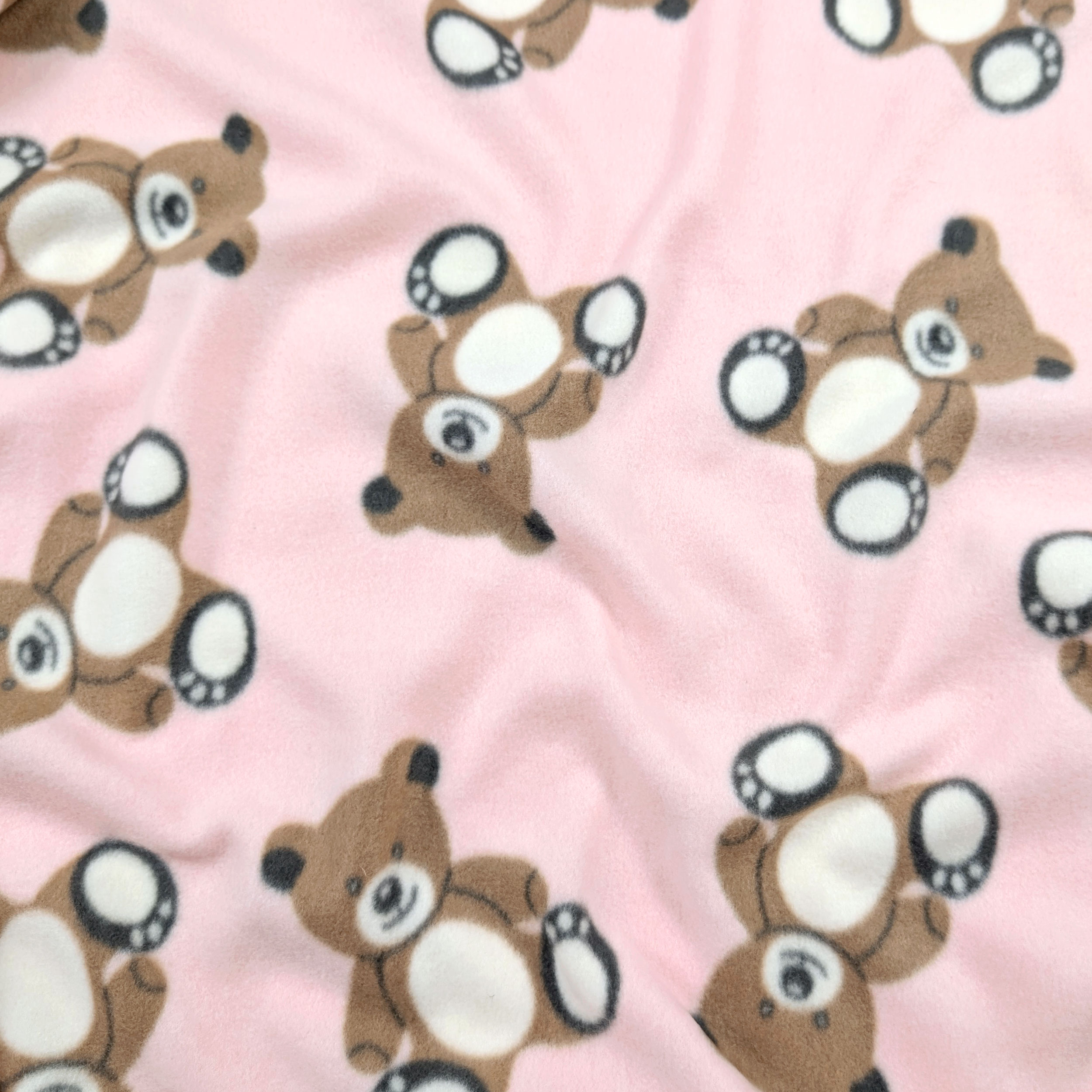 Fleece Bears Pink Background Image