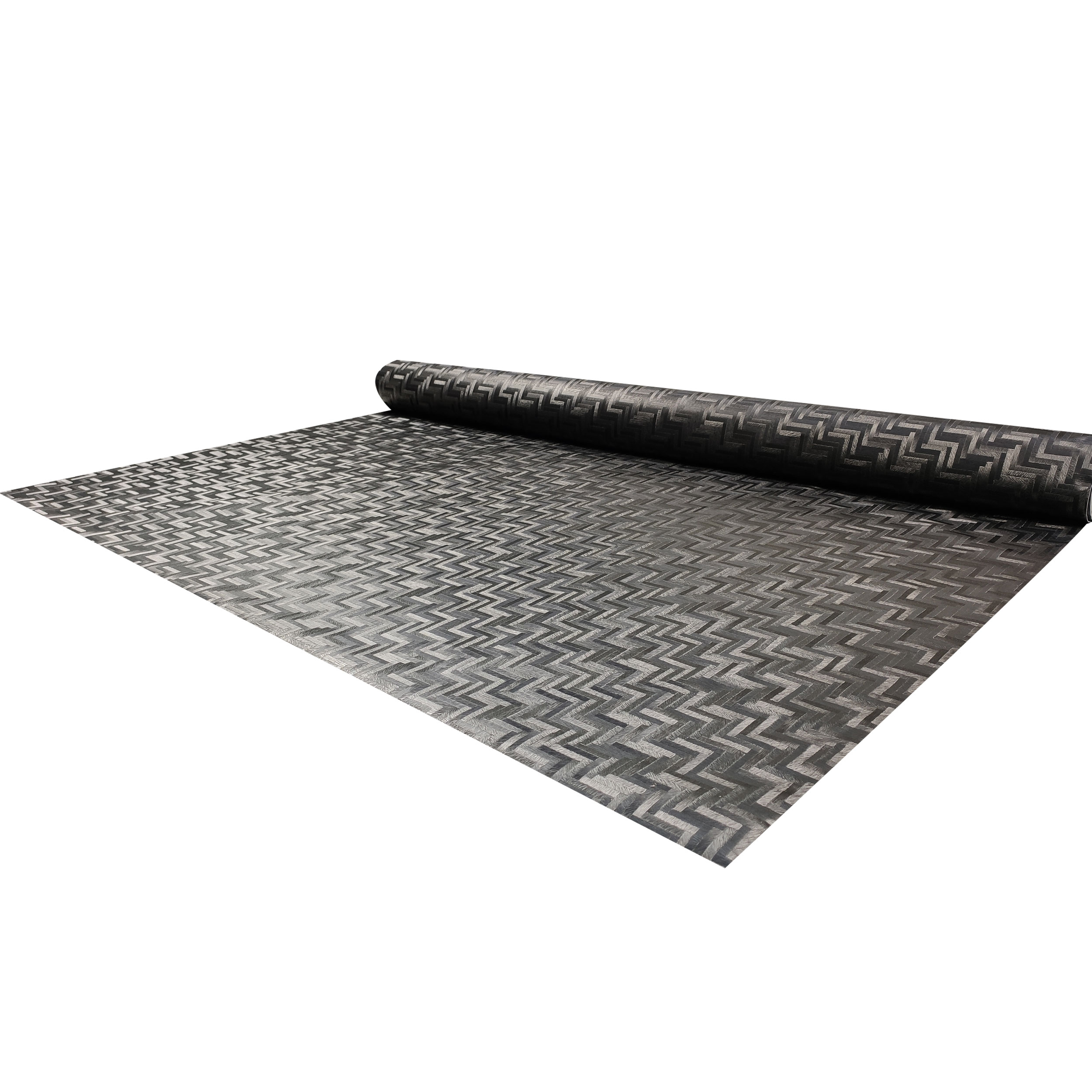 Tissu pour nappe plastifiée Géométrie des lignes Noir Image