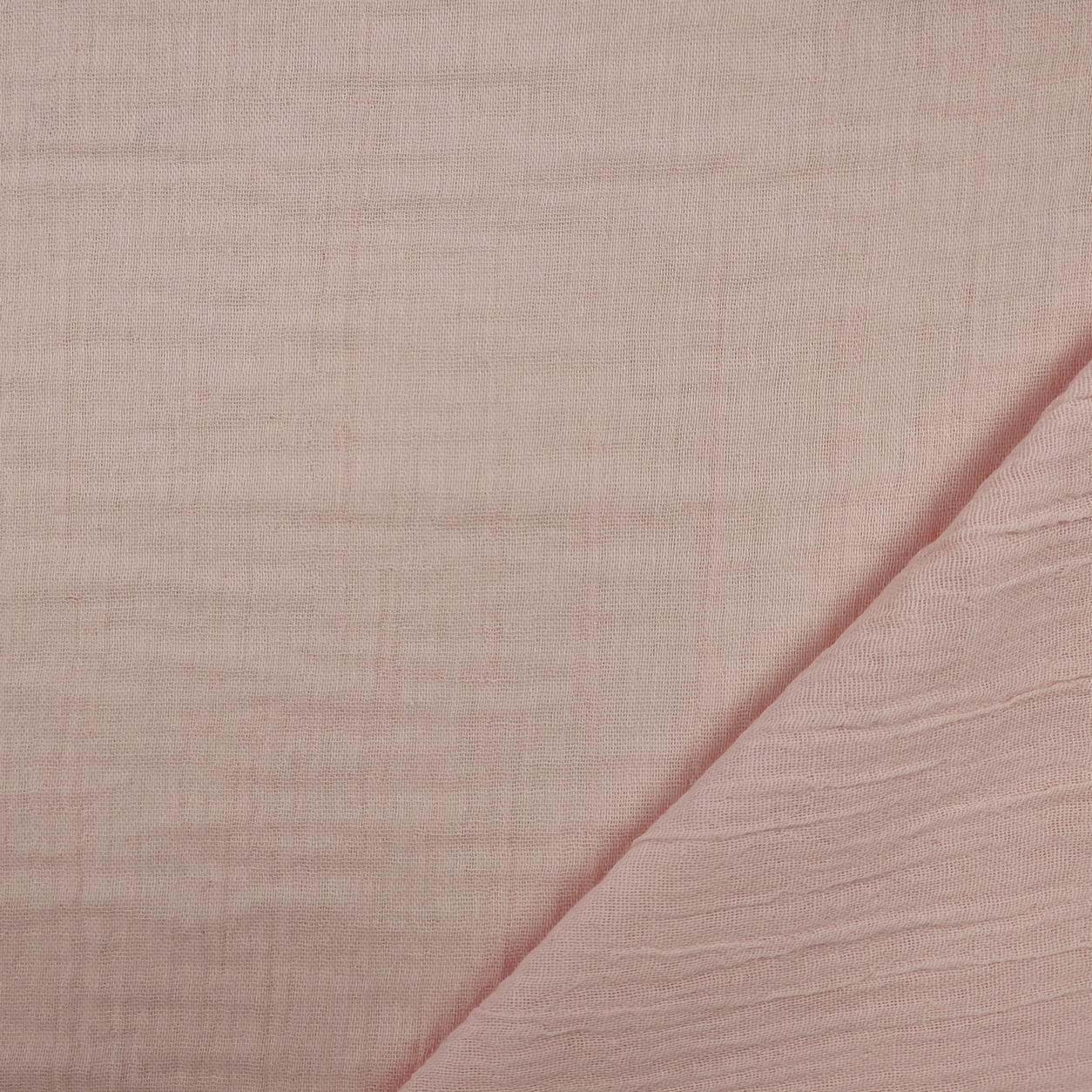 Mousseline de coton découpée unie rose 50x160 cm Image